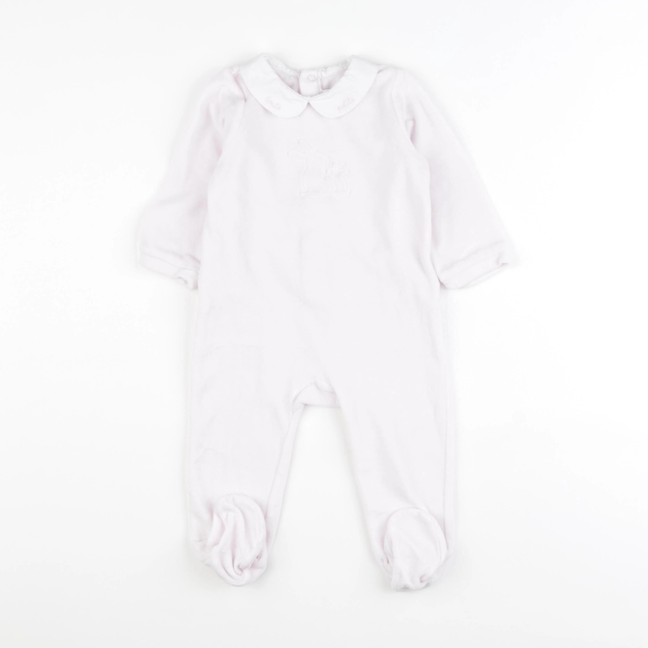 Jacadi - pyjama velours rose - 12 mois