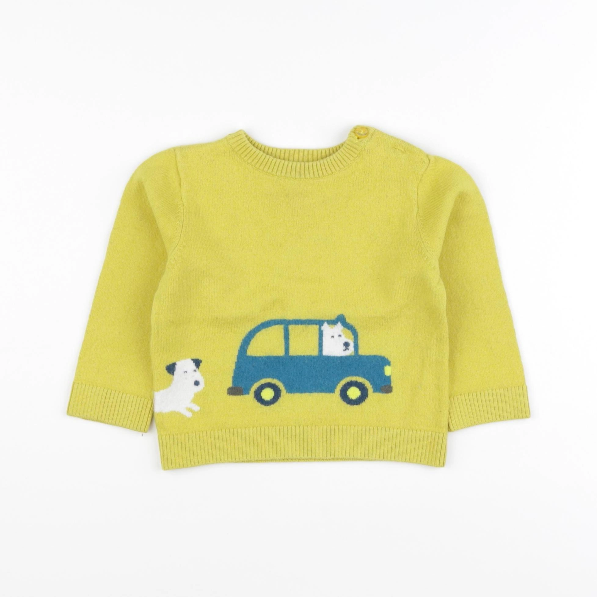 Jacadi - pull jaune - 18 mois