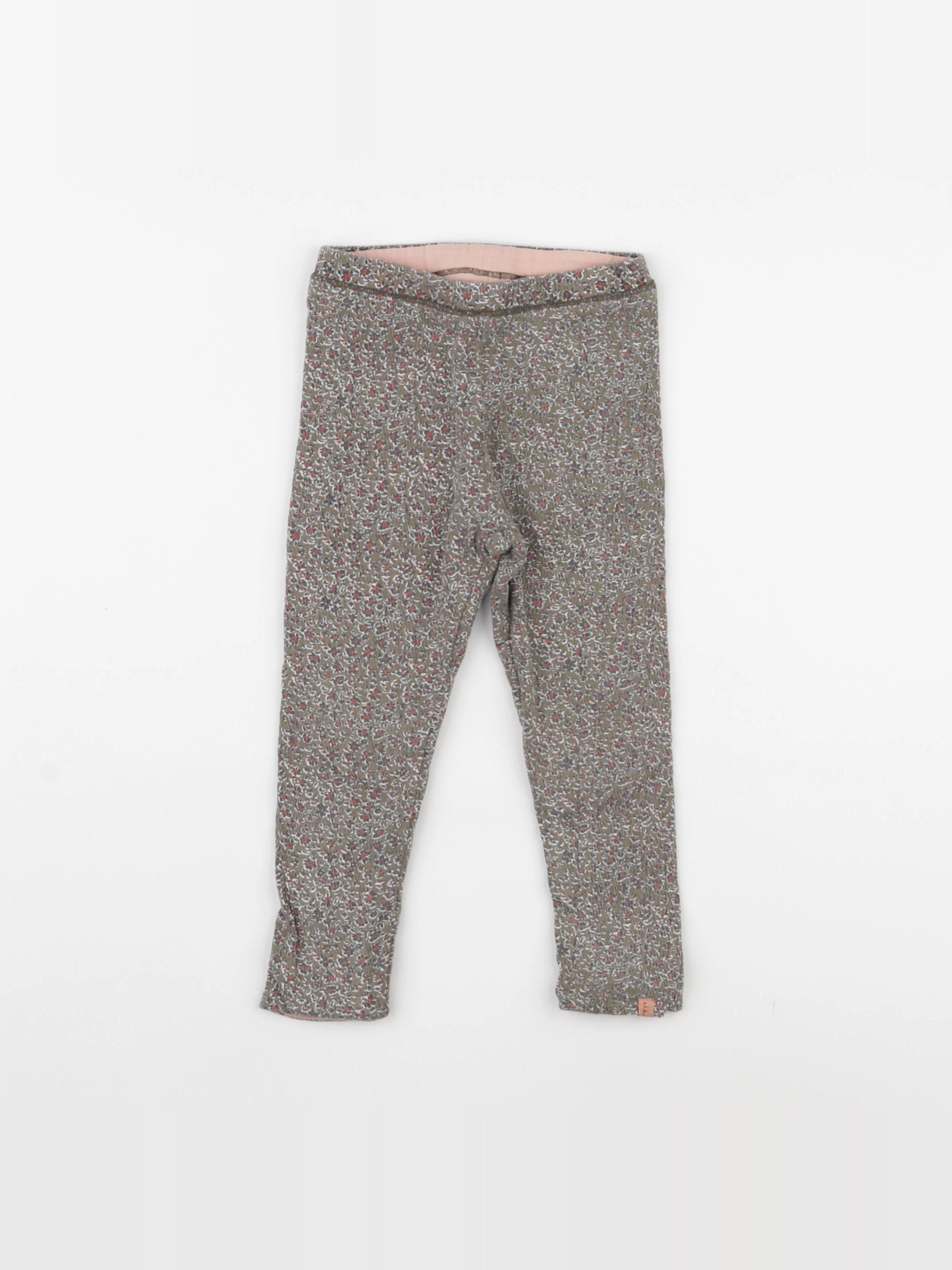 IKKS - legging réversible rose, vert - 18 mois