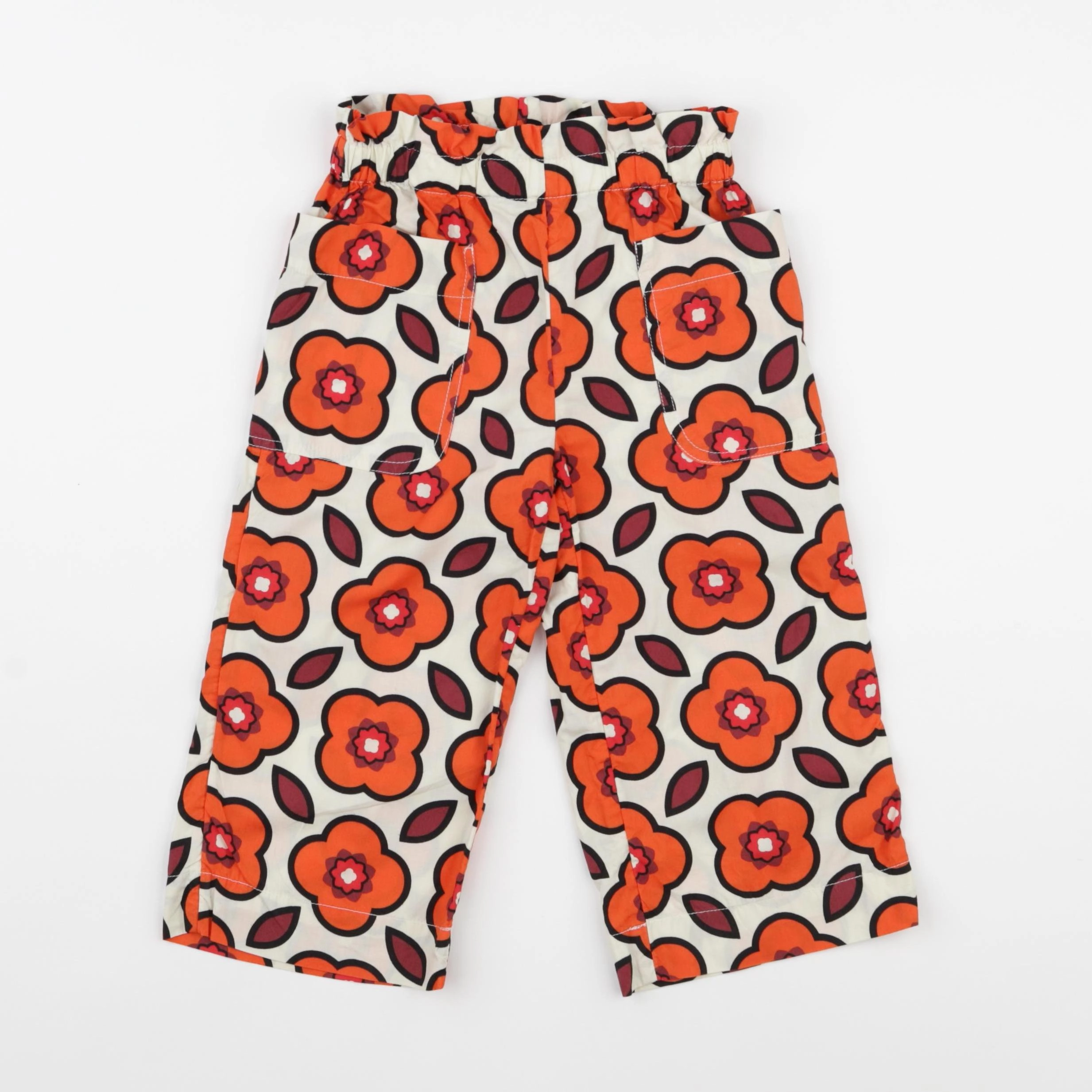 Monoprix - pantalon orange - 3 ans