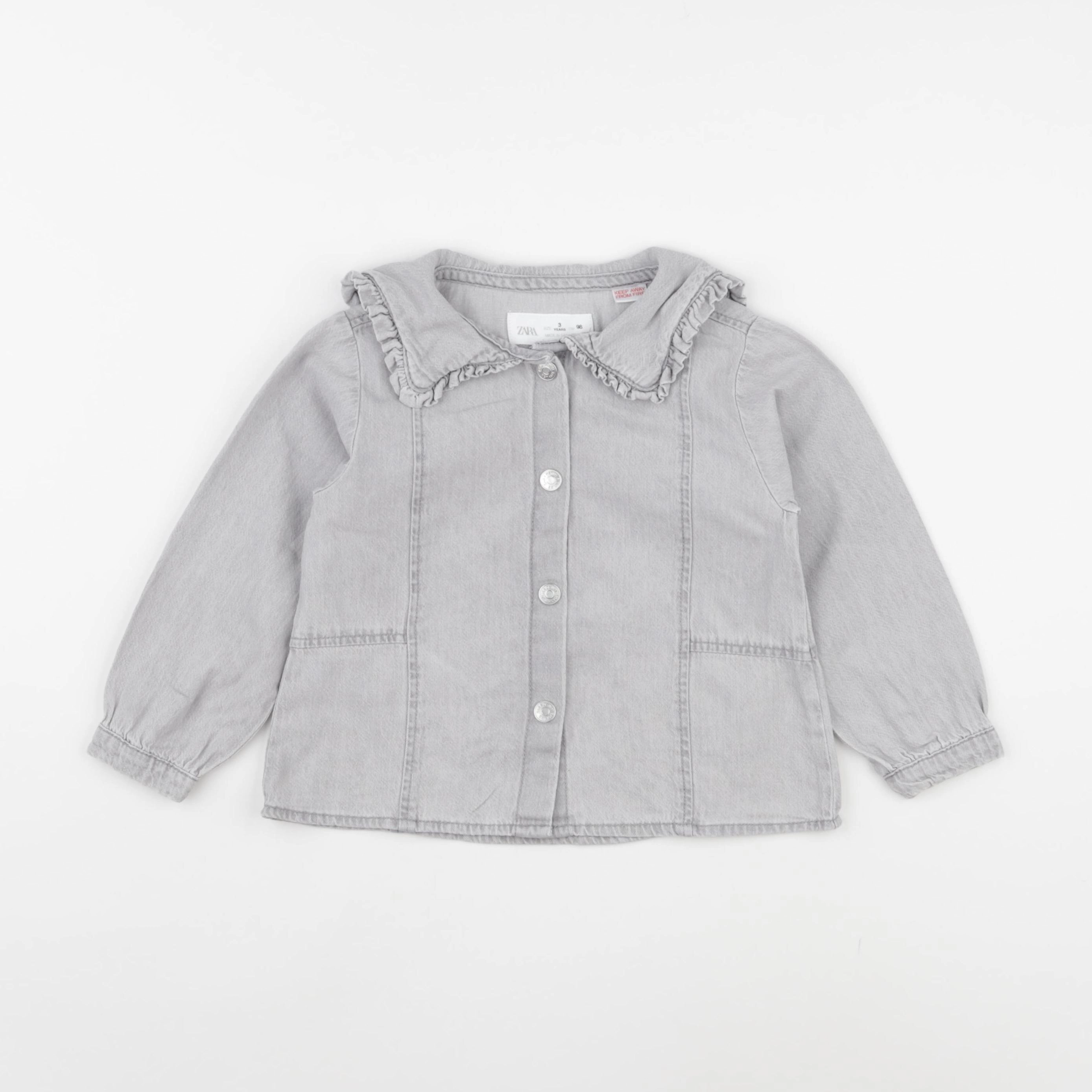 Zara - chemise gris - 3 ans