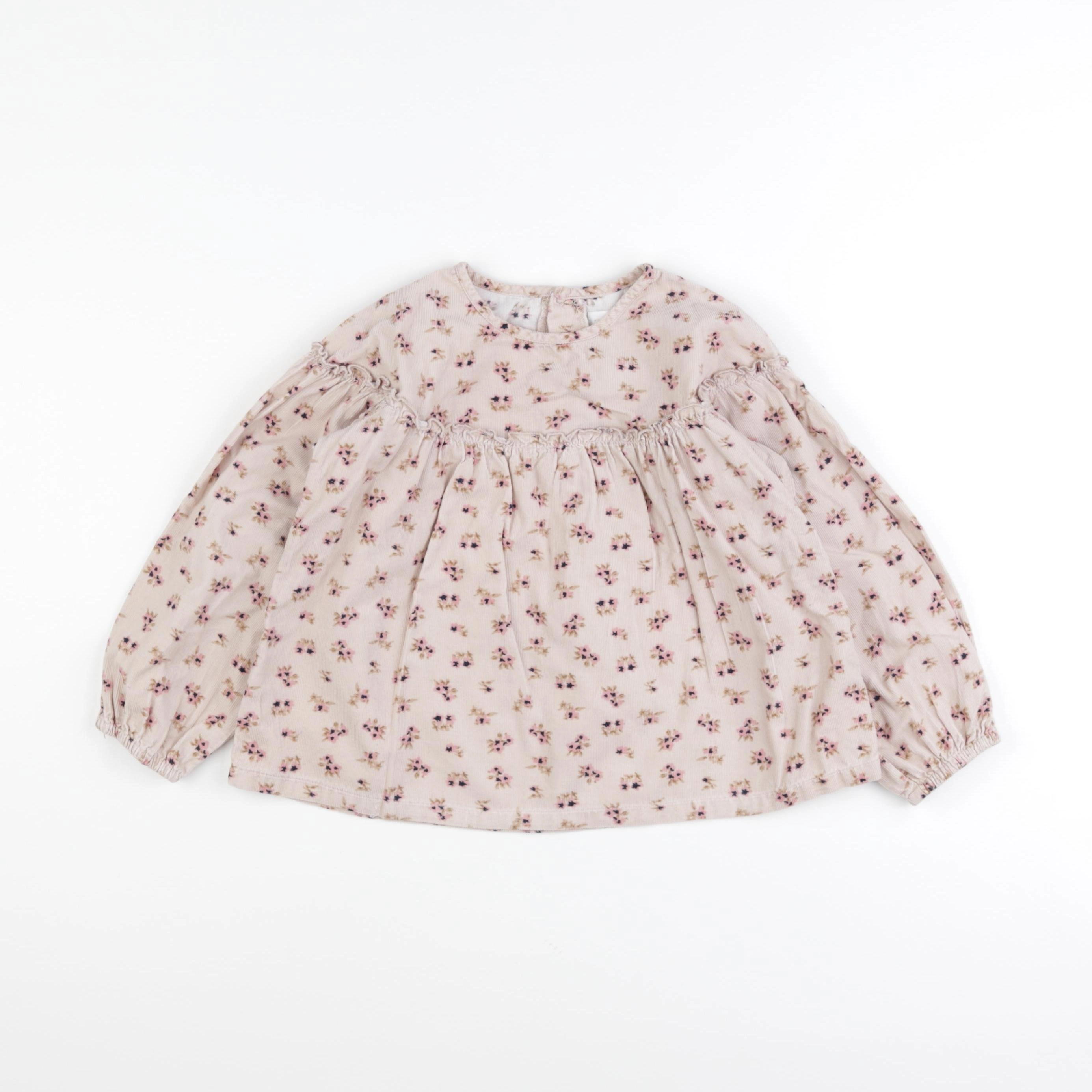 Zara - blouse rose - 4/5 ans