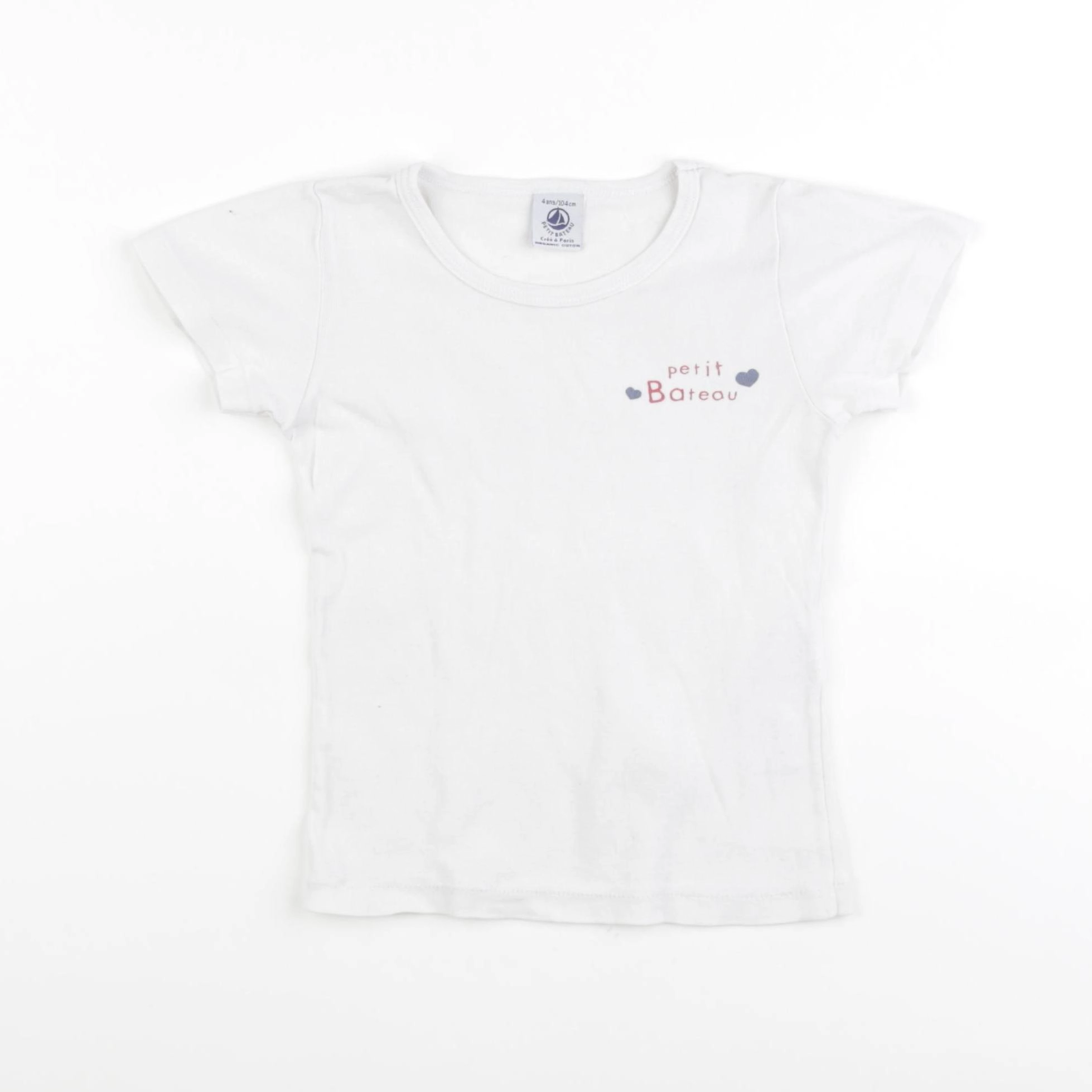 Petit Bateau - maillot de corps blanc - 4 ans