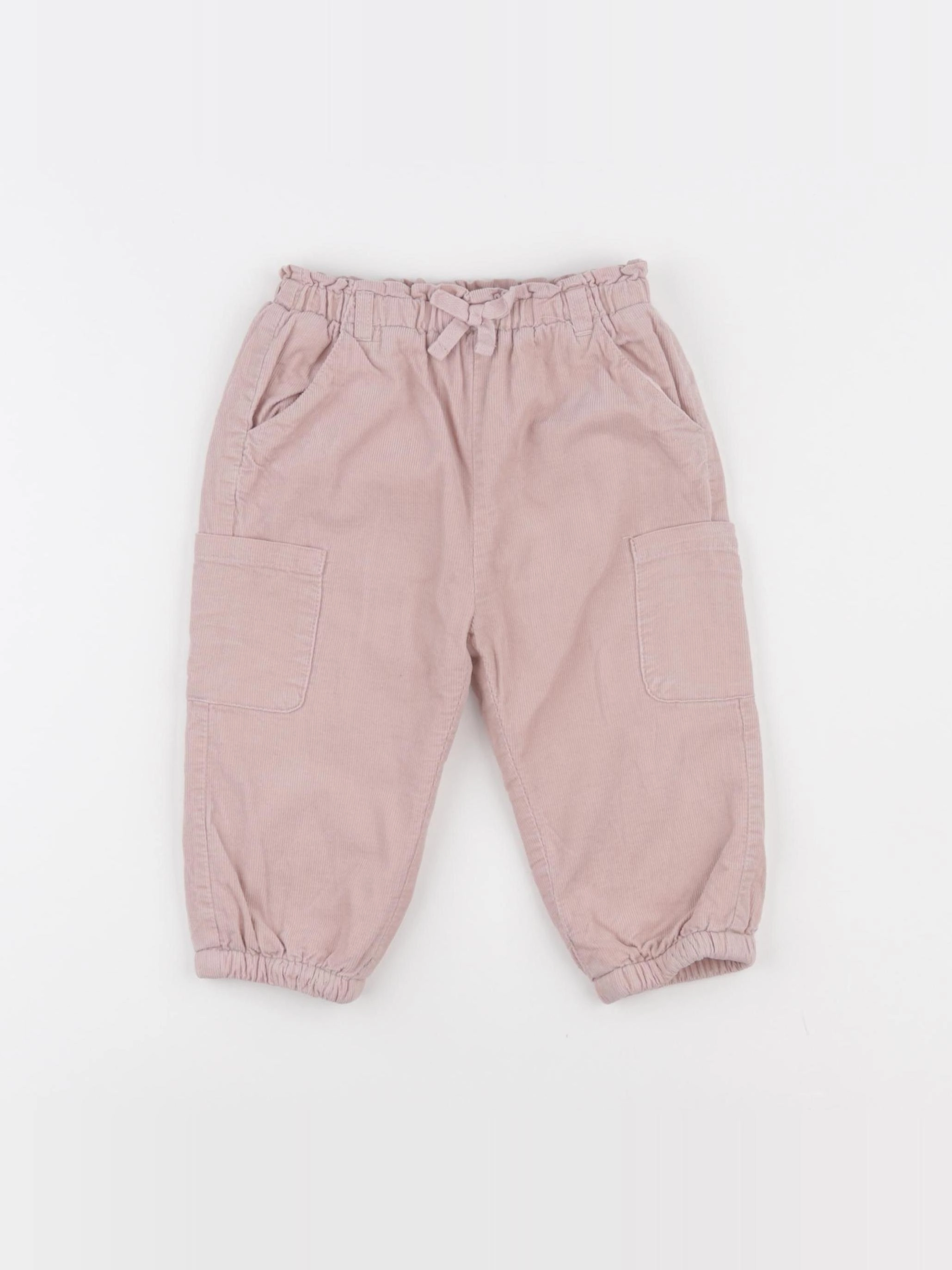 Vertbaudet - pantalon doublé rose - 18 mois