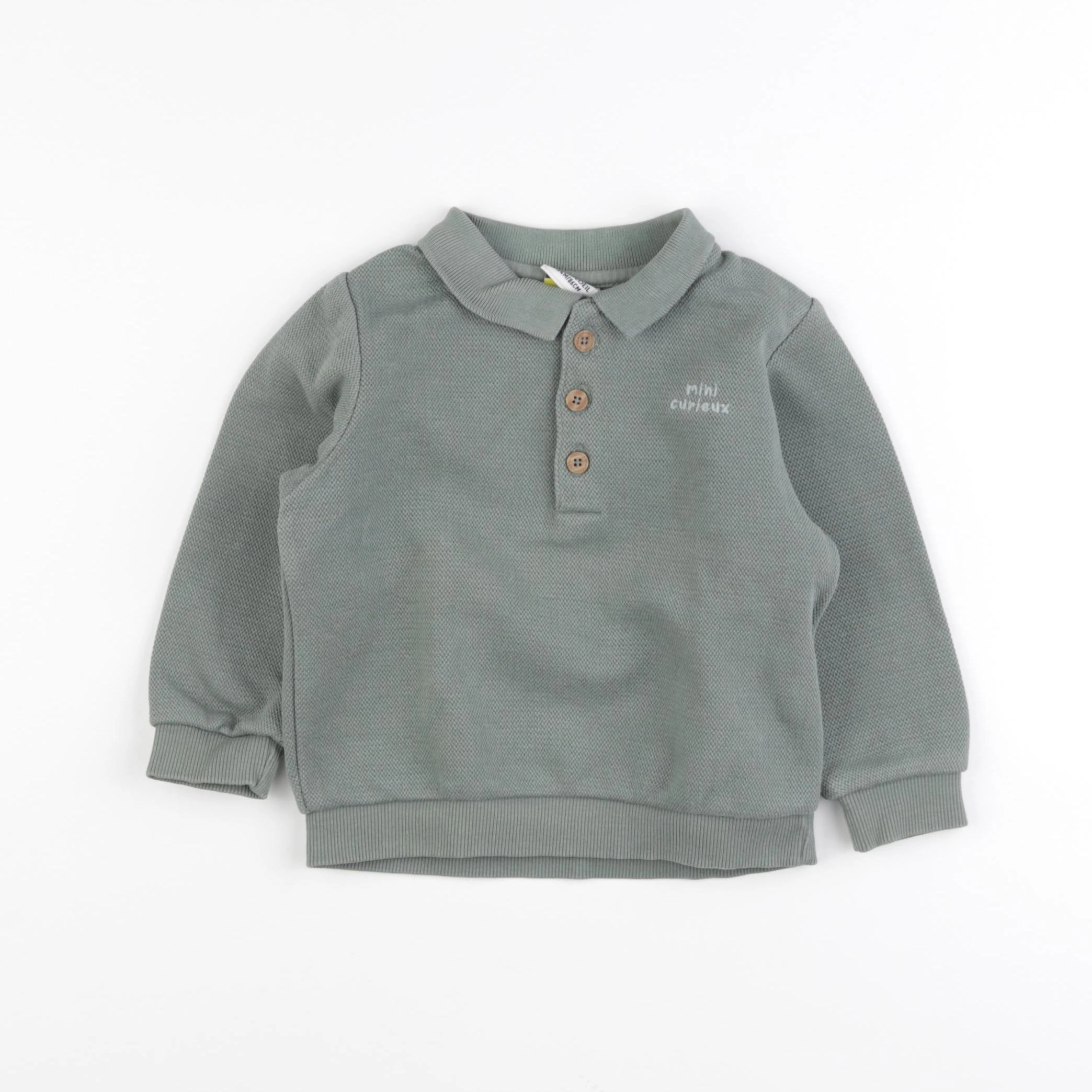 Tape à l'oeil - sweat vert - 24 mois