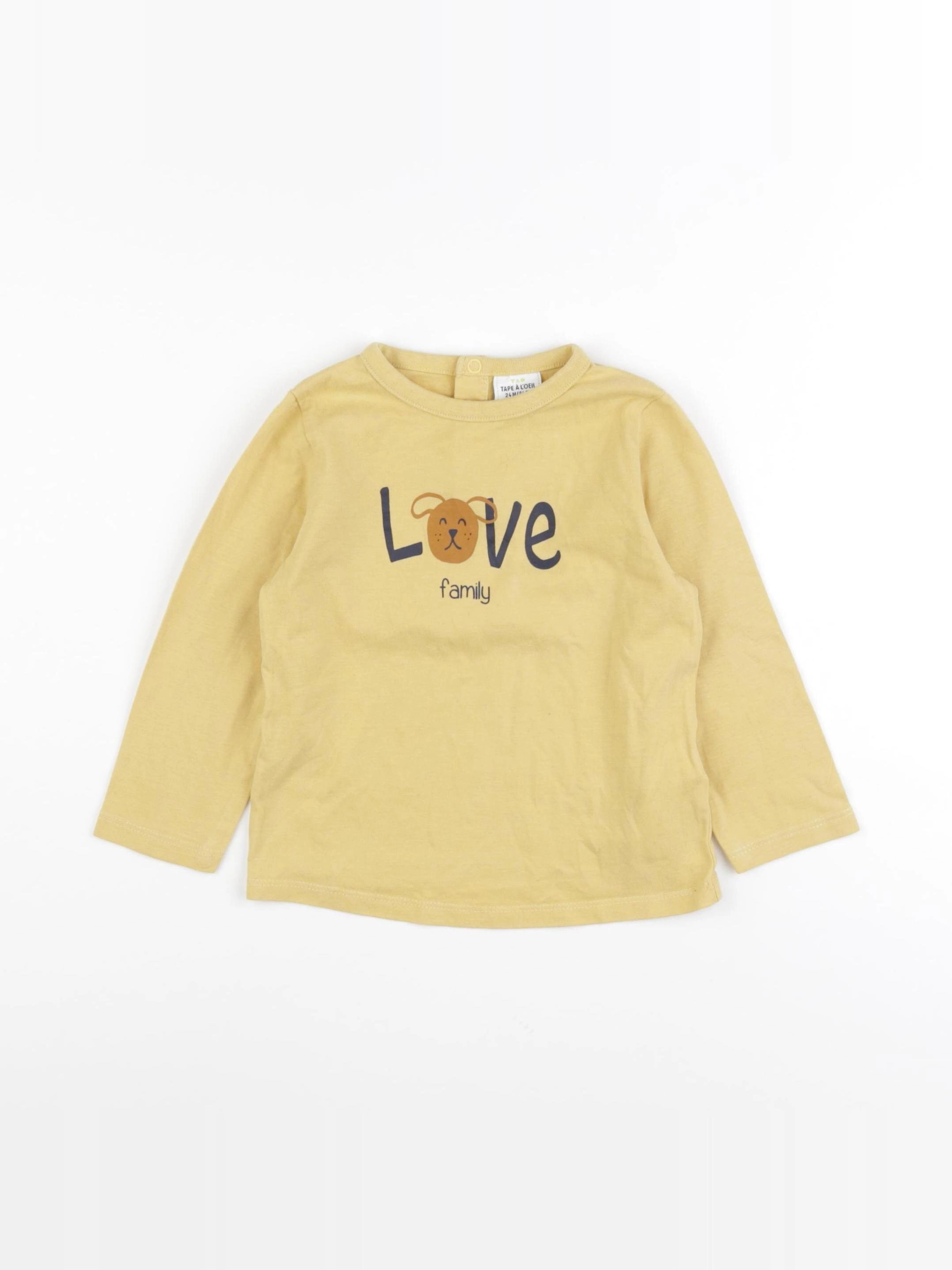 Tape à l'oeil - tee-shirt jaune - 24 mois