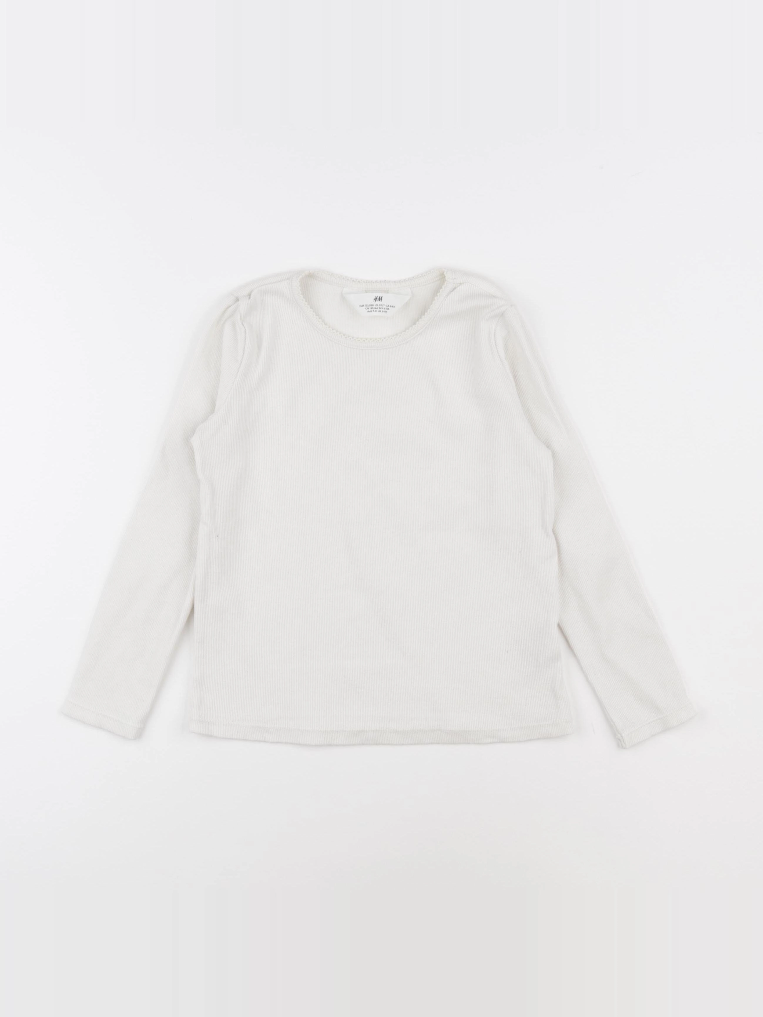 H&M - maillot de corps blanc - 6/8 ans
