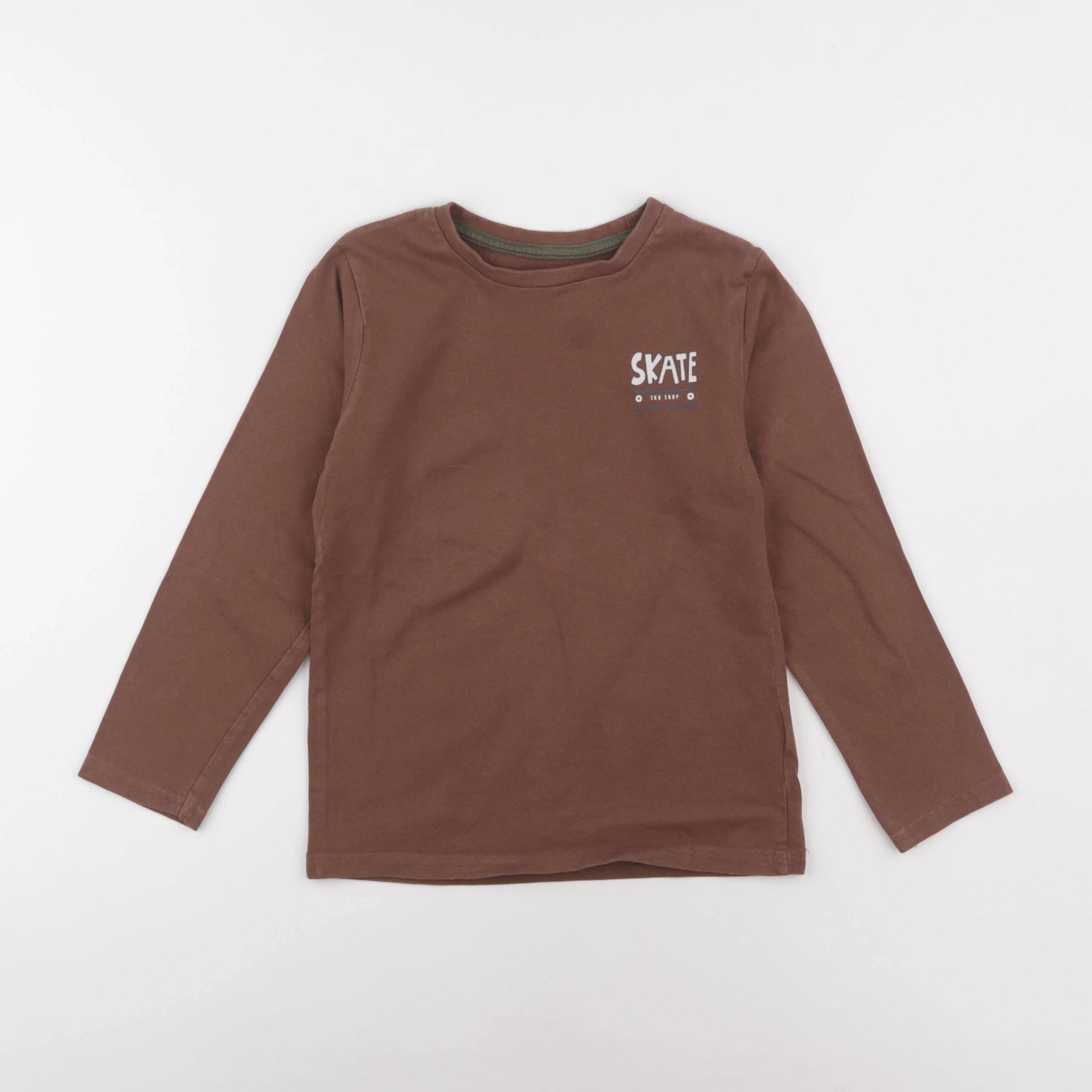 Vertbaudet - tee-shirt marron - 8 ans
