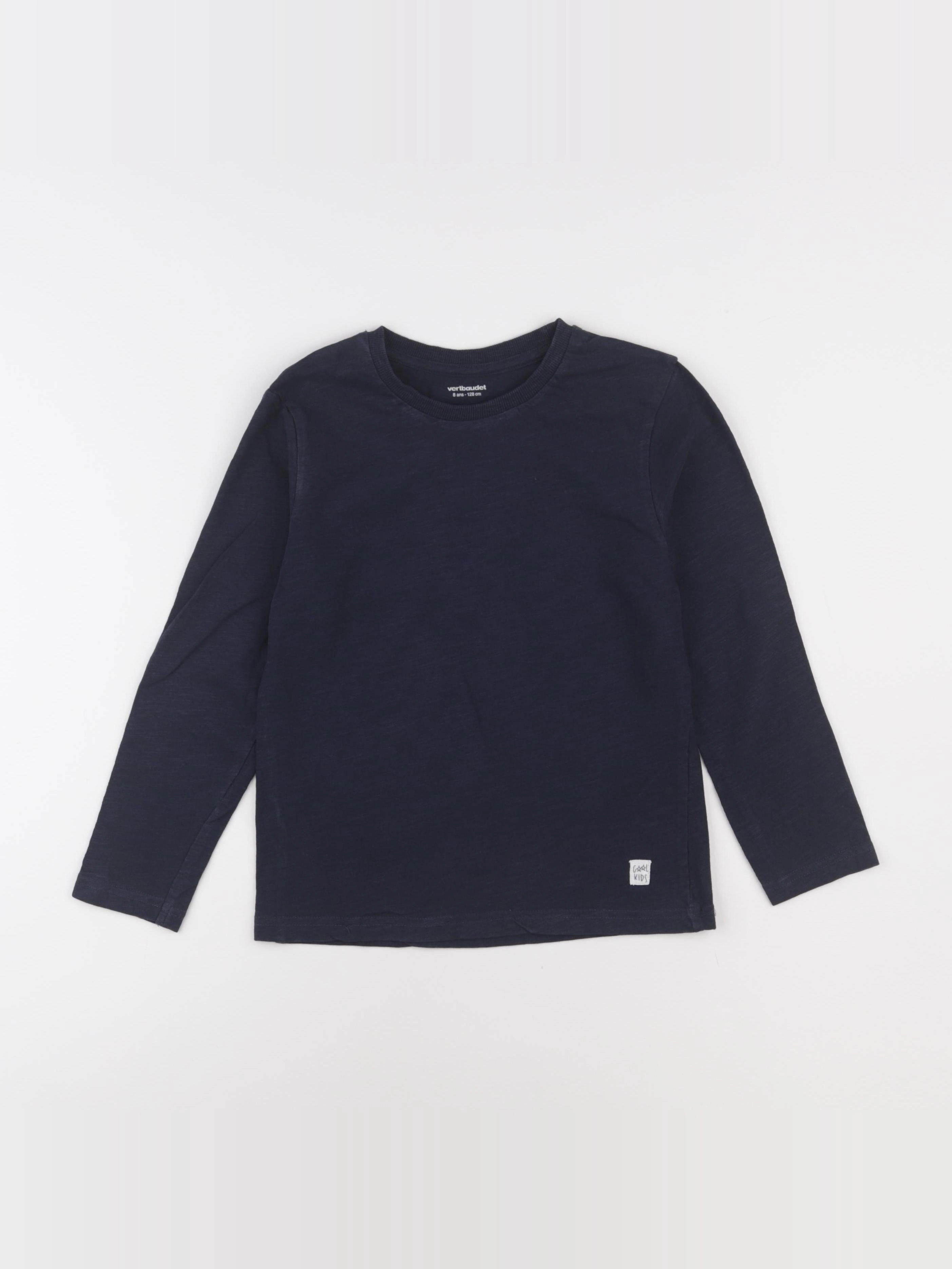 Vertbaudet - tee-shirt bleu - 8 ans