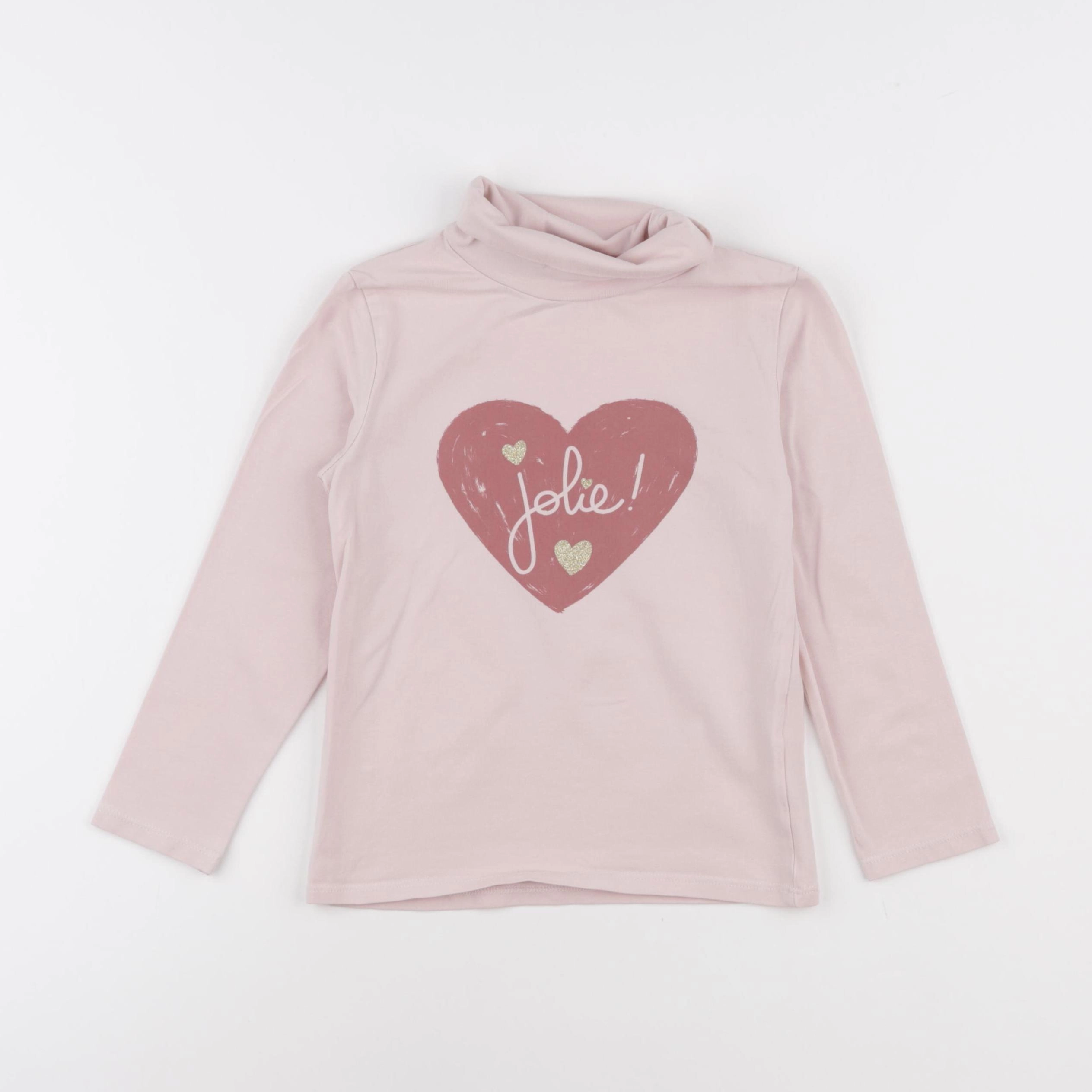 Vertbaudet - sous-pull rose - 5 ans