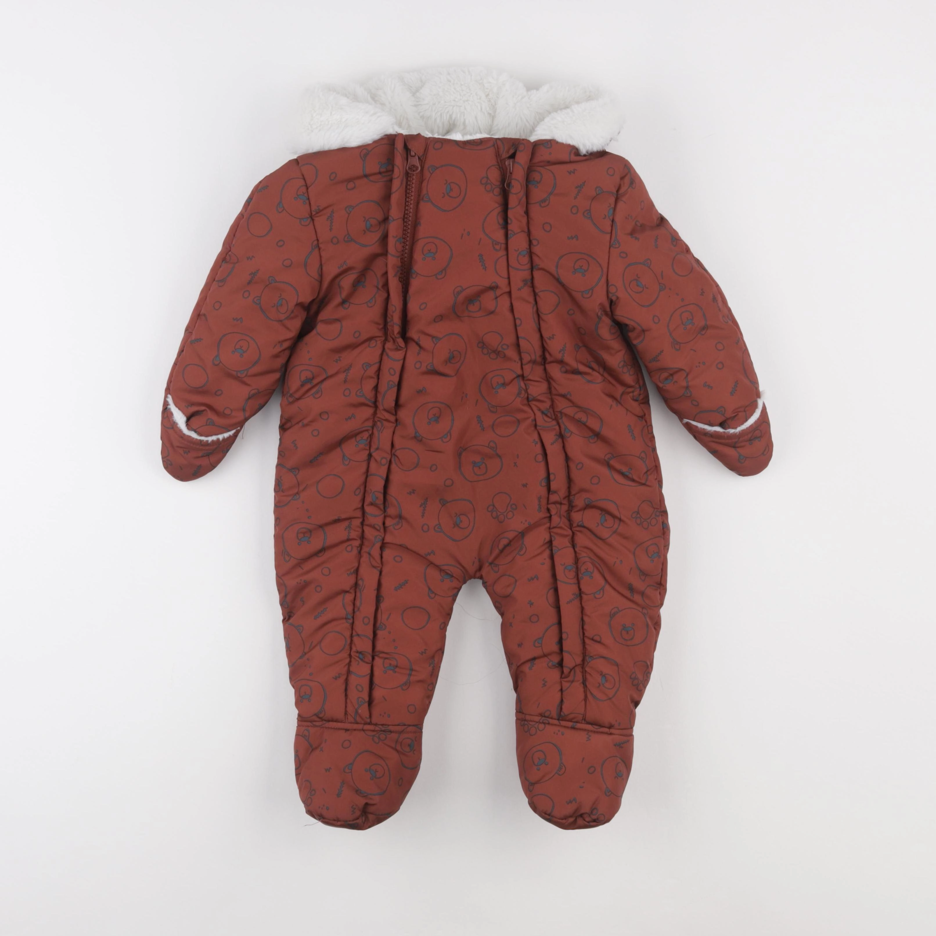 Vertbaudet - combi-pilote marron - 9 mois