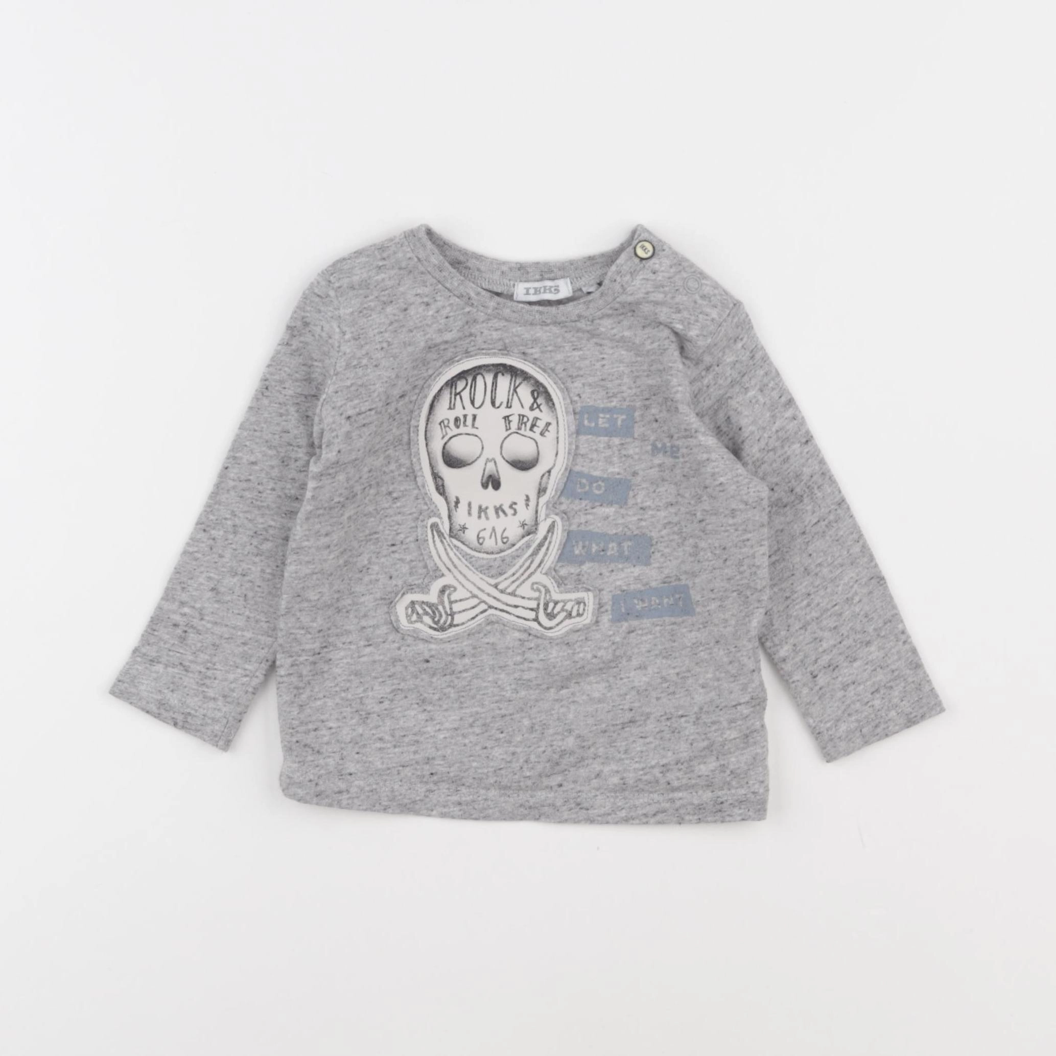 IKKS - tee-shirt gris - 6 mois