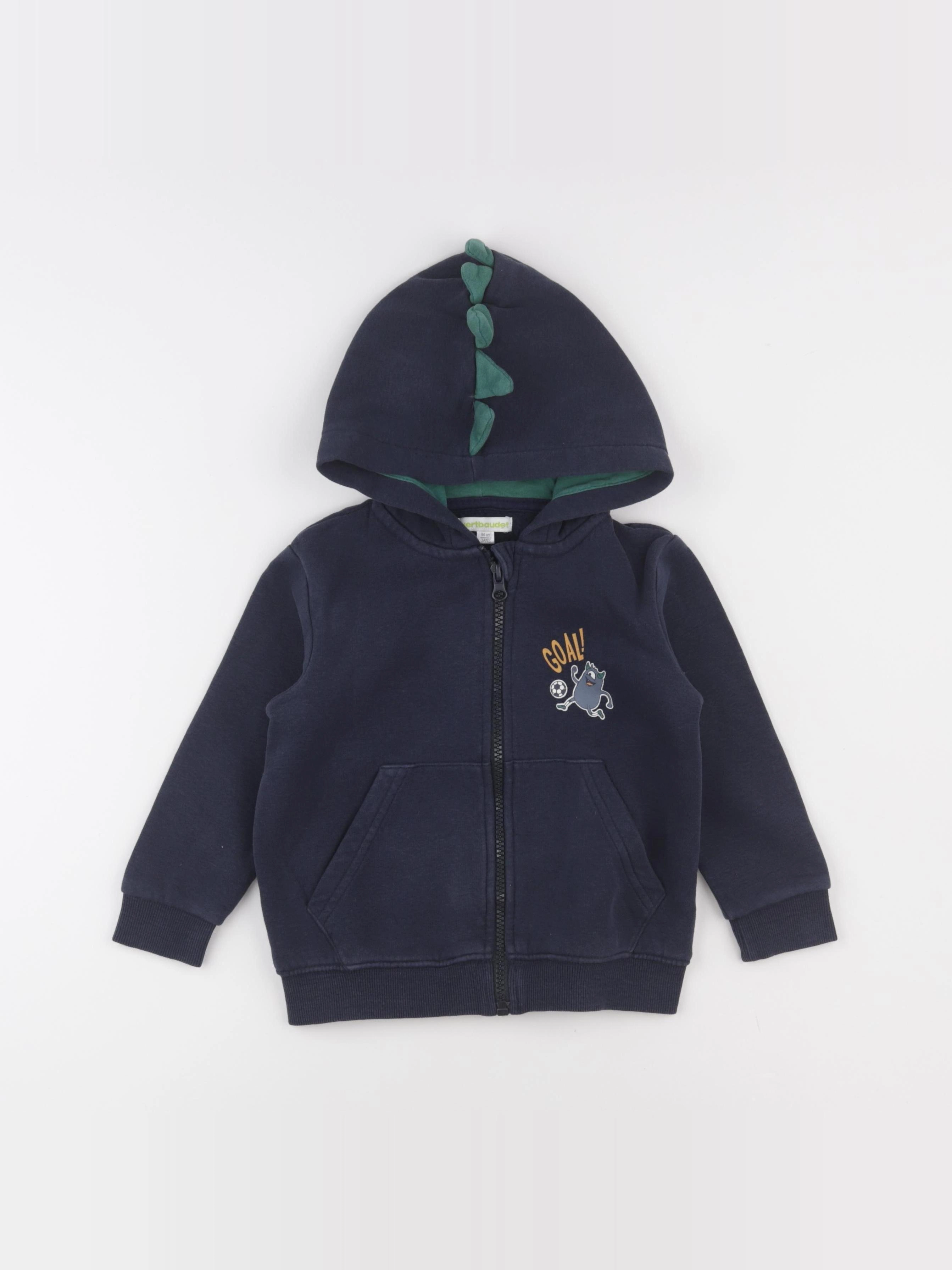 Vertbaudet - sweat bleu - 3 ans