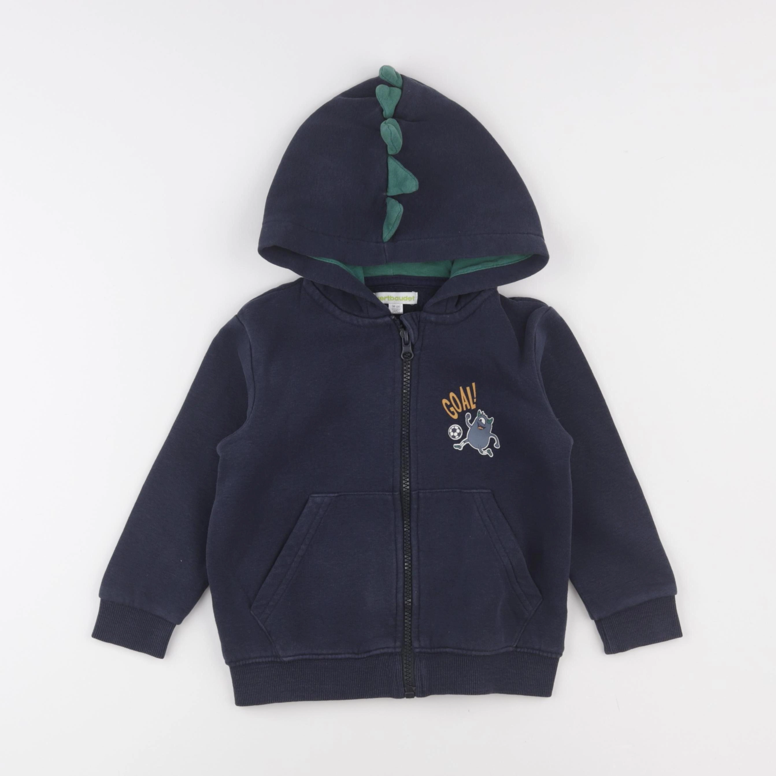Vertbaudet - sweat bleu - 3 ans
