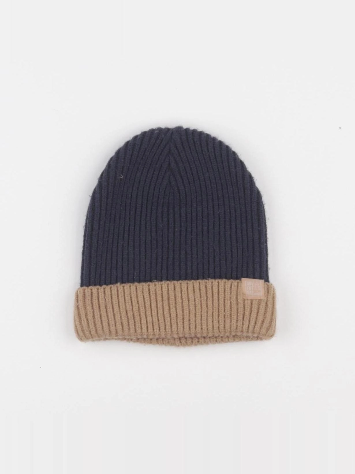 Vertbaudet - bonnet bleu, marron - 4/6 ans