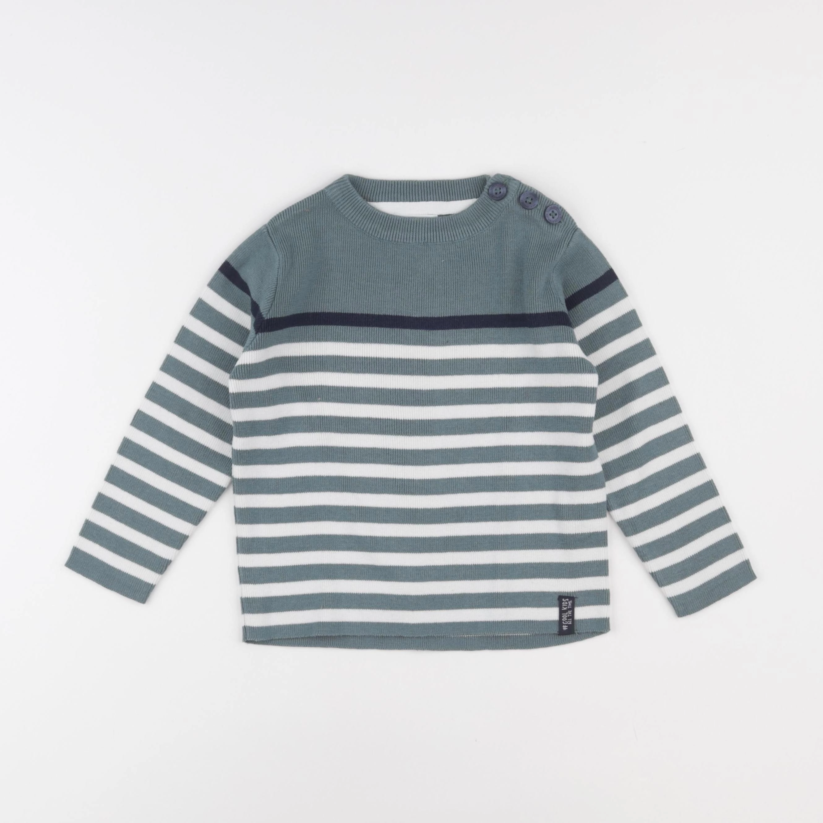 Vertbaudet - pull vert - 3 ans