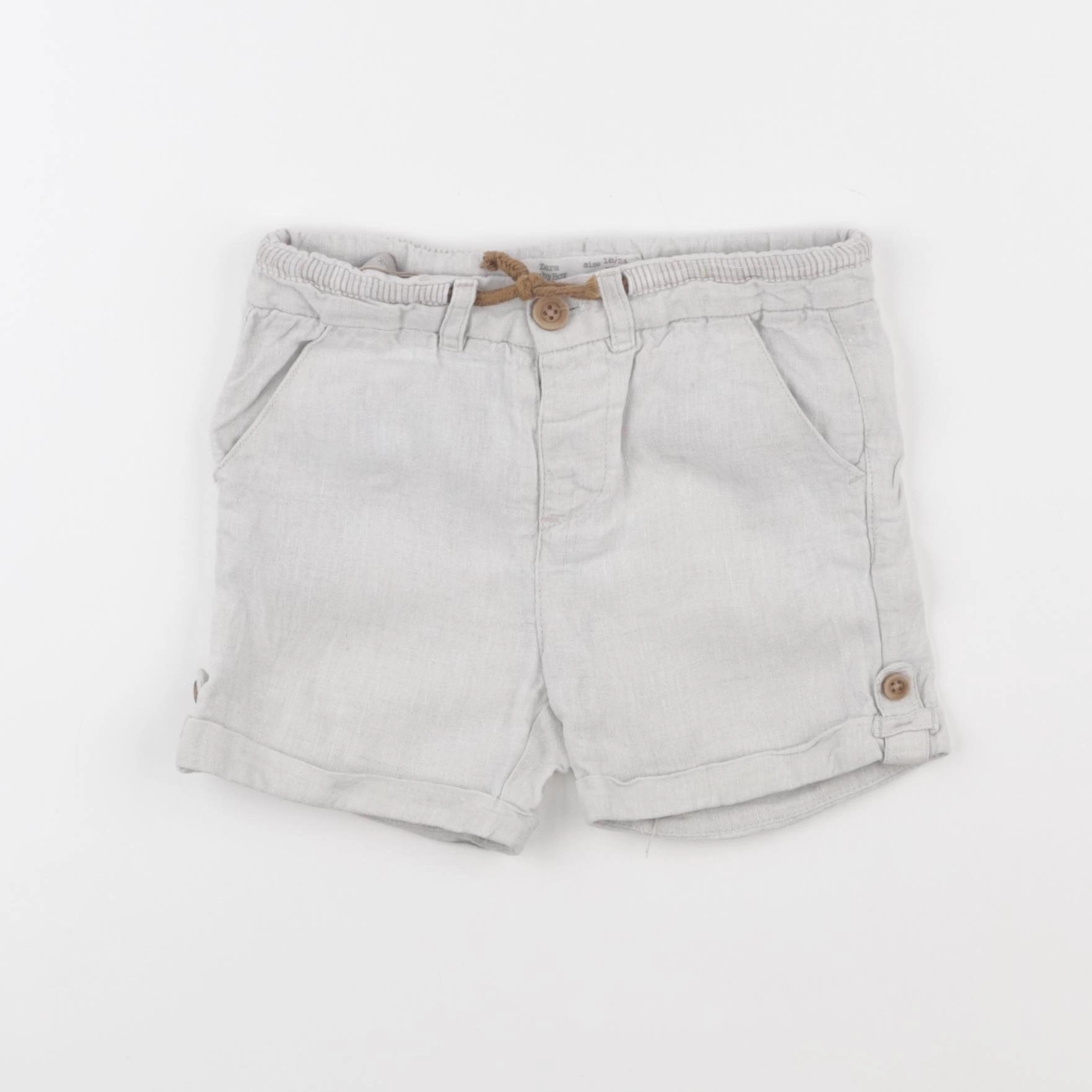 Zara - short gris - 18/24 mois