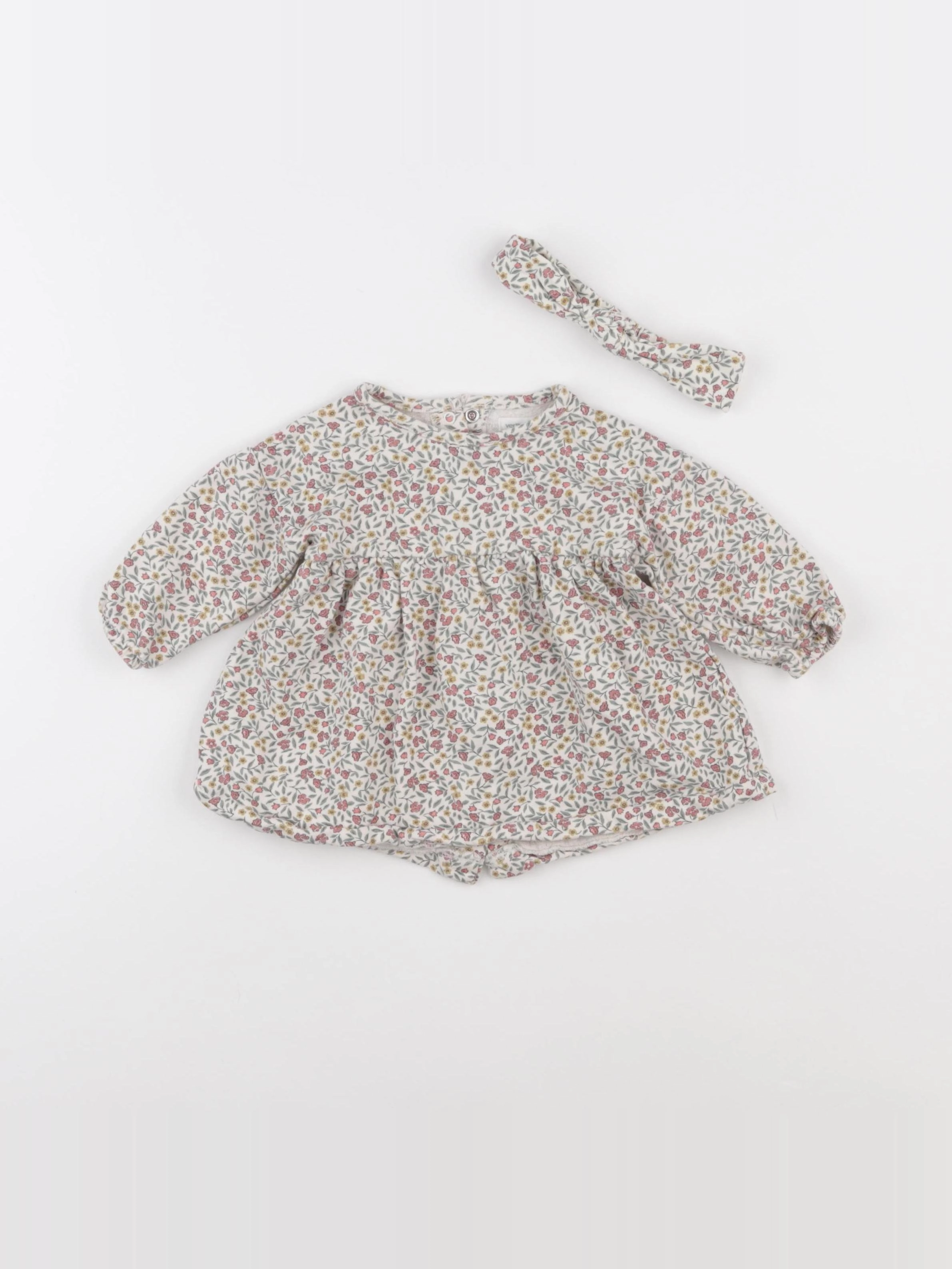 Vertbaudet - robe multicolore - 6 mois