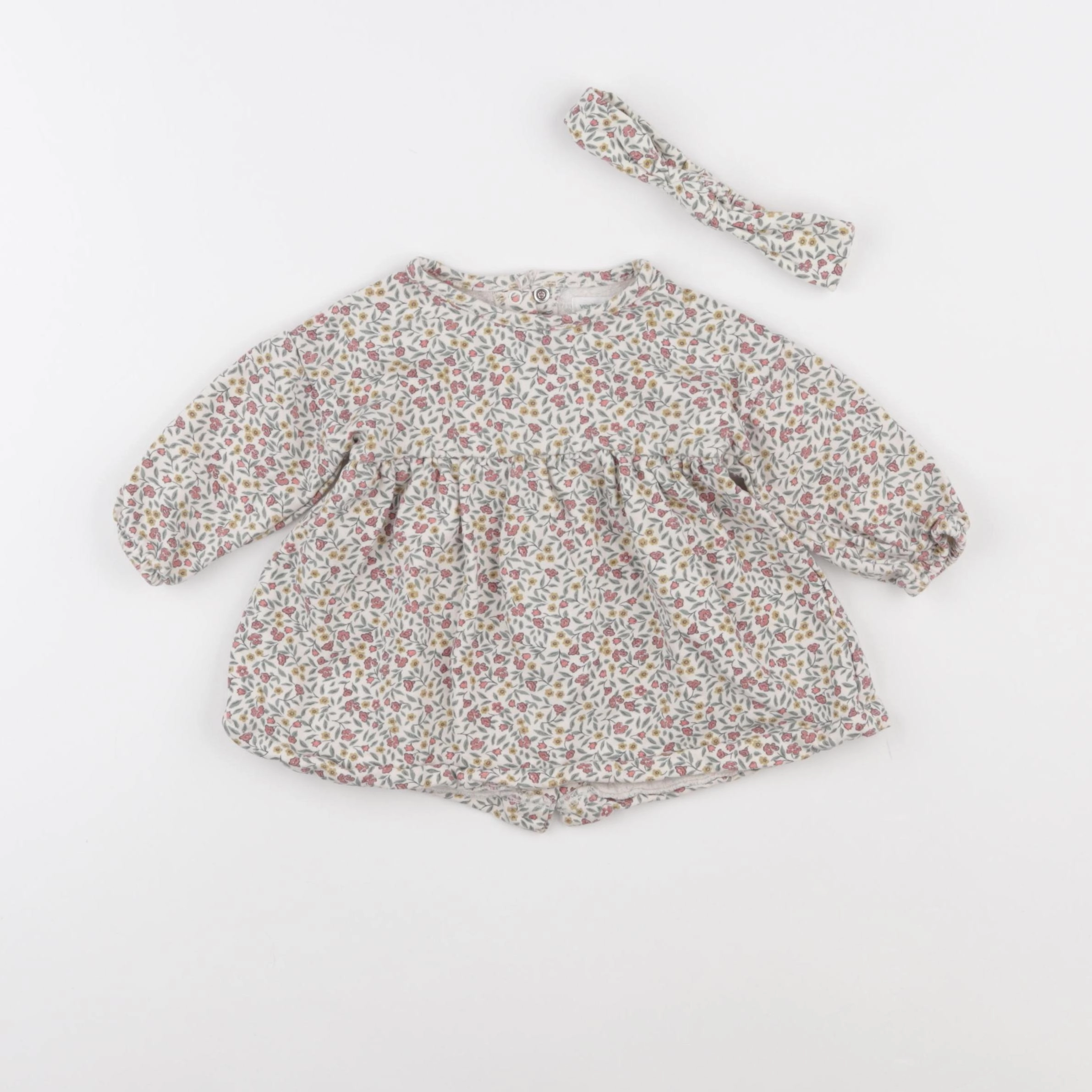 Vertbaudet - robe multicolore - 6 mois