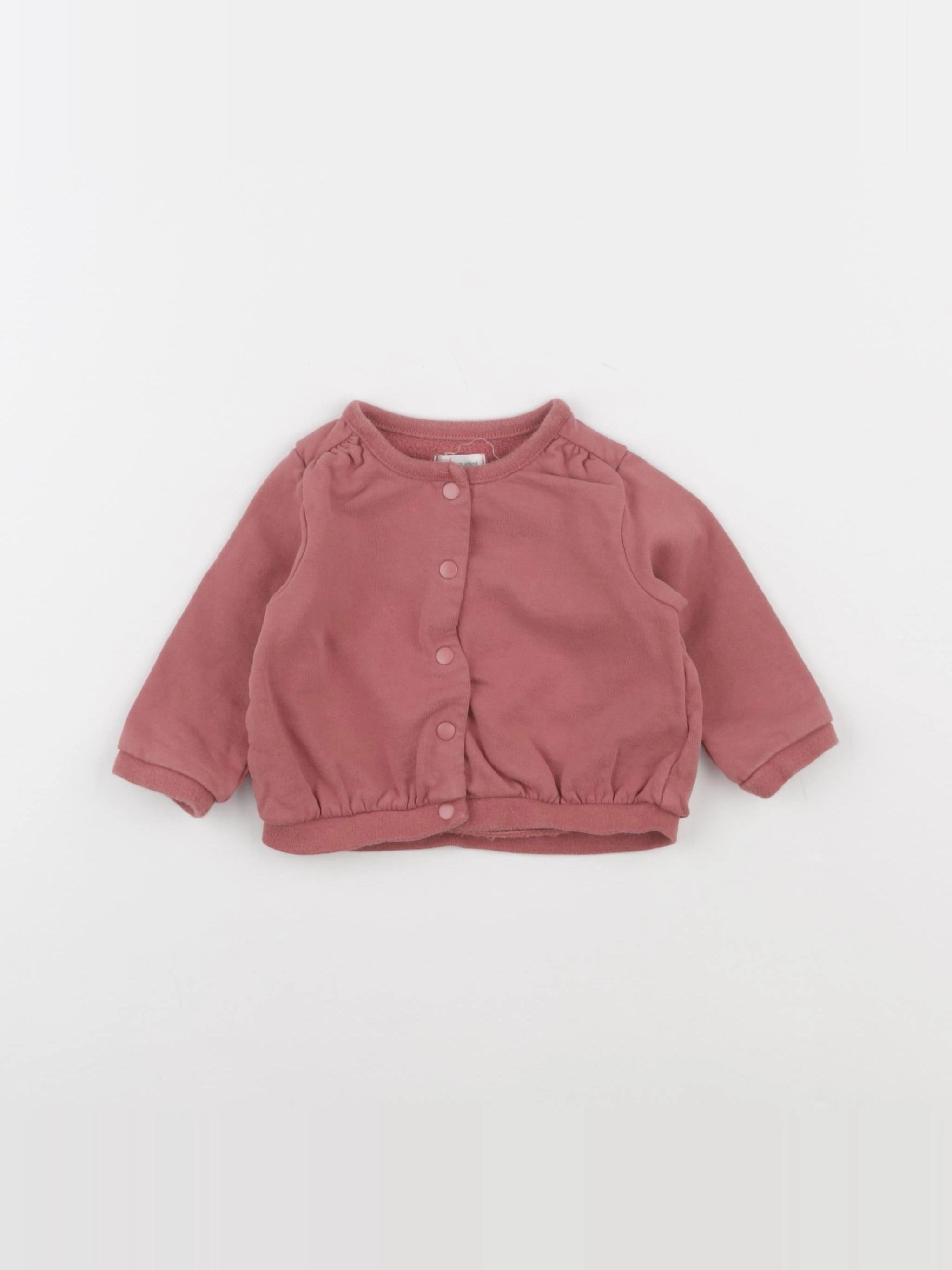 Vertbaudet - sweat rose - 6 mois