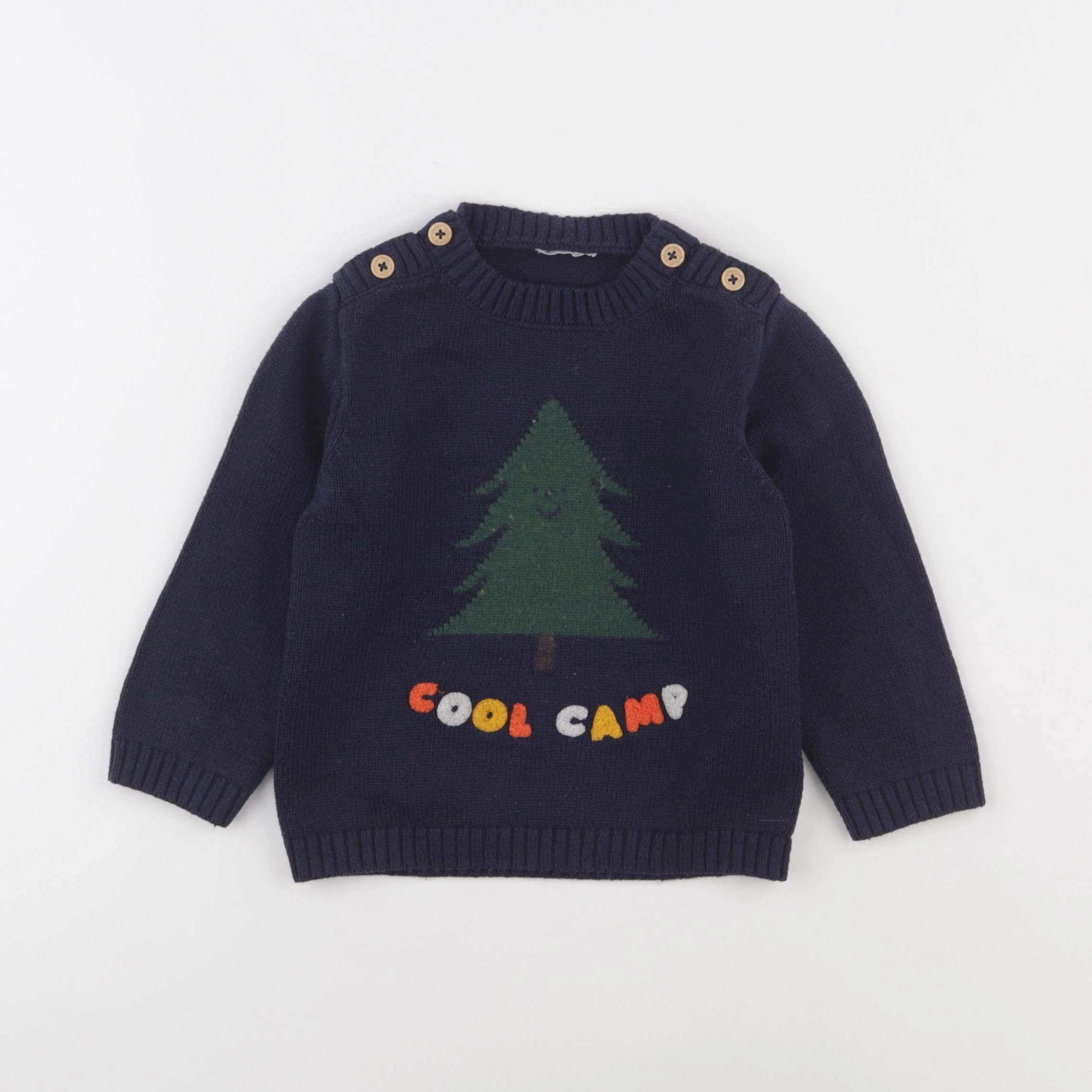 Boutchou - pull bleu - 4 ans