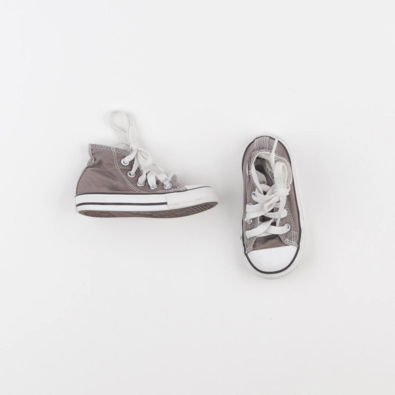 Converse - tennis à scratch/ lacets gris - pointure 21