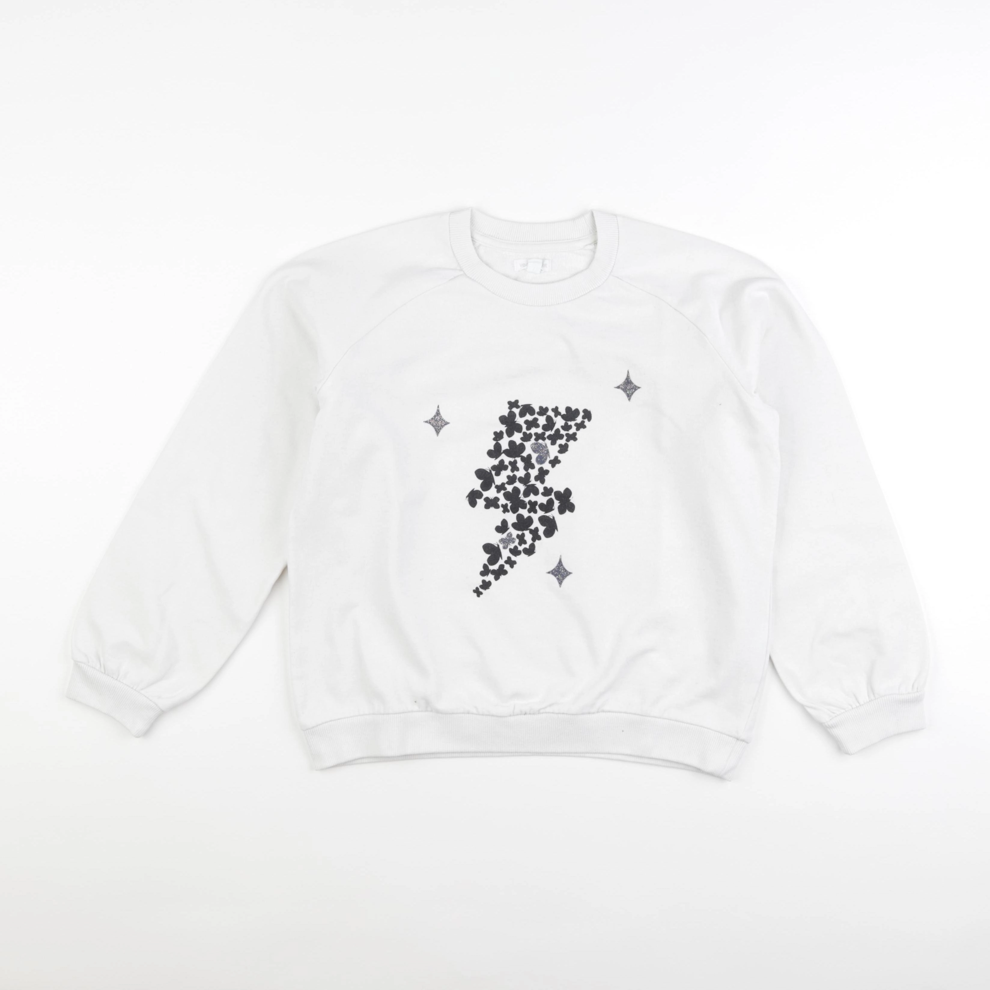 Vertbaudet - sweat blanc - 12 ans