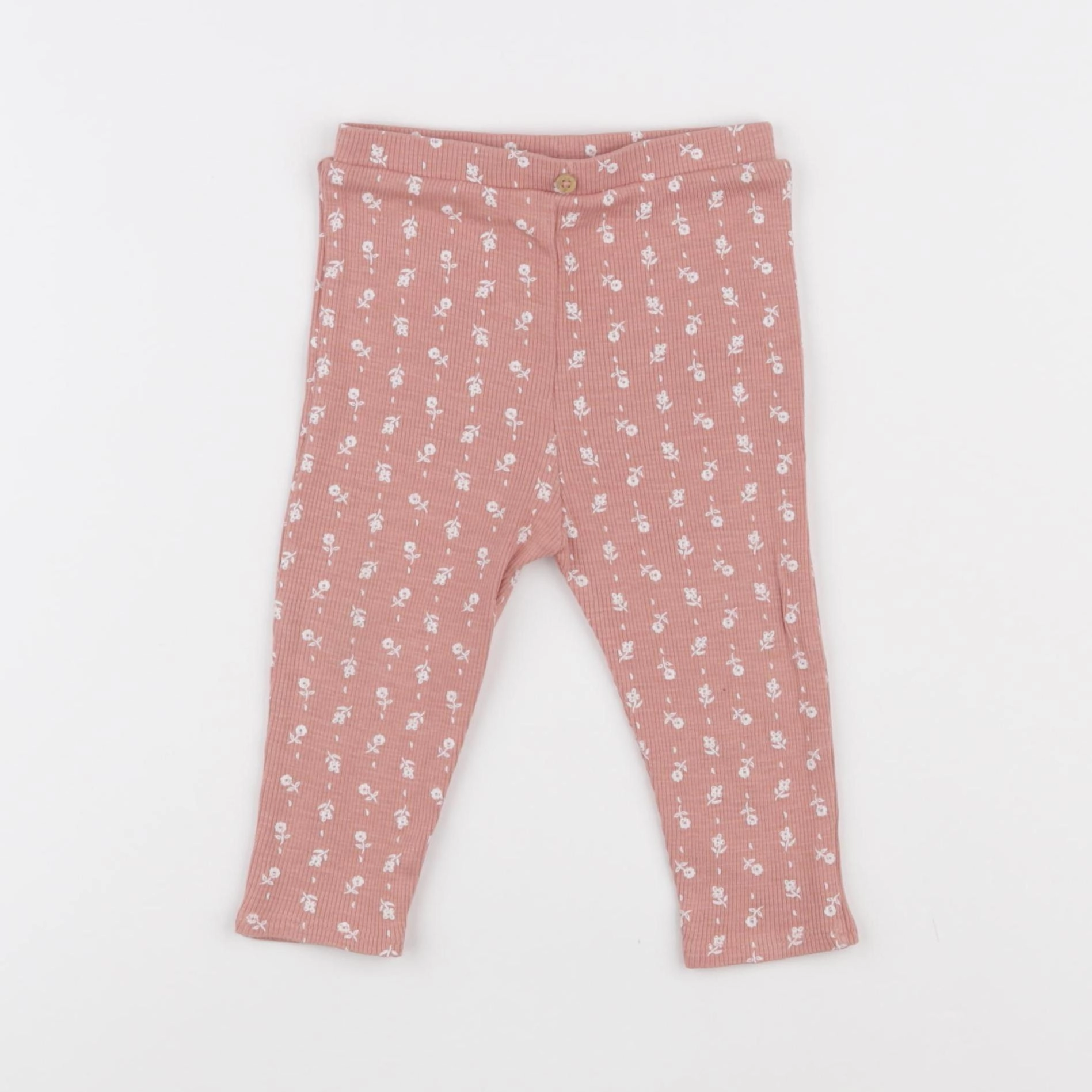 Vertbaudet - legging rose - 12 mois
