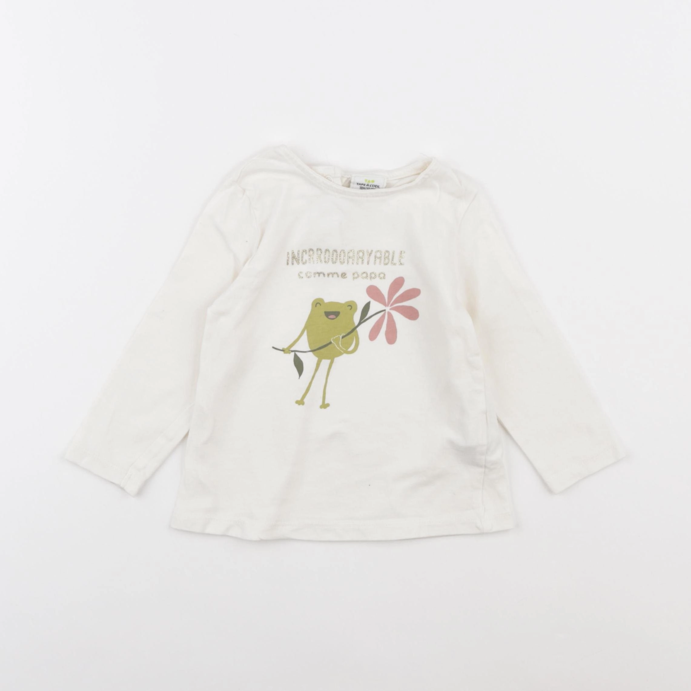 Tape à l'oeil - tee-shirt blanc - 18 mois