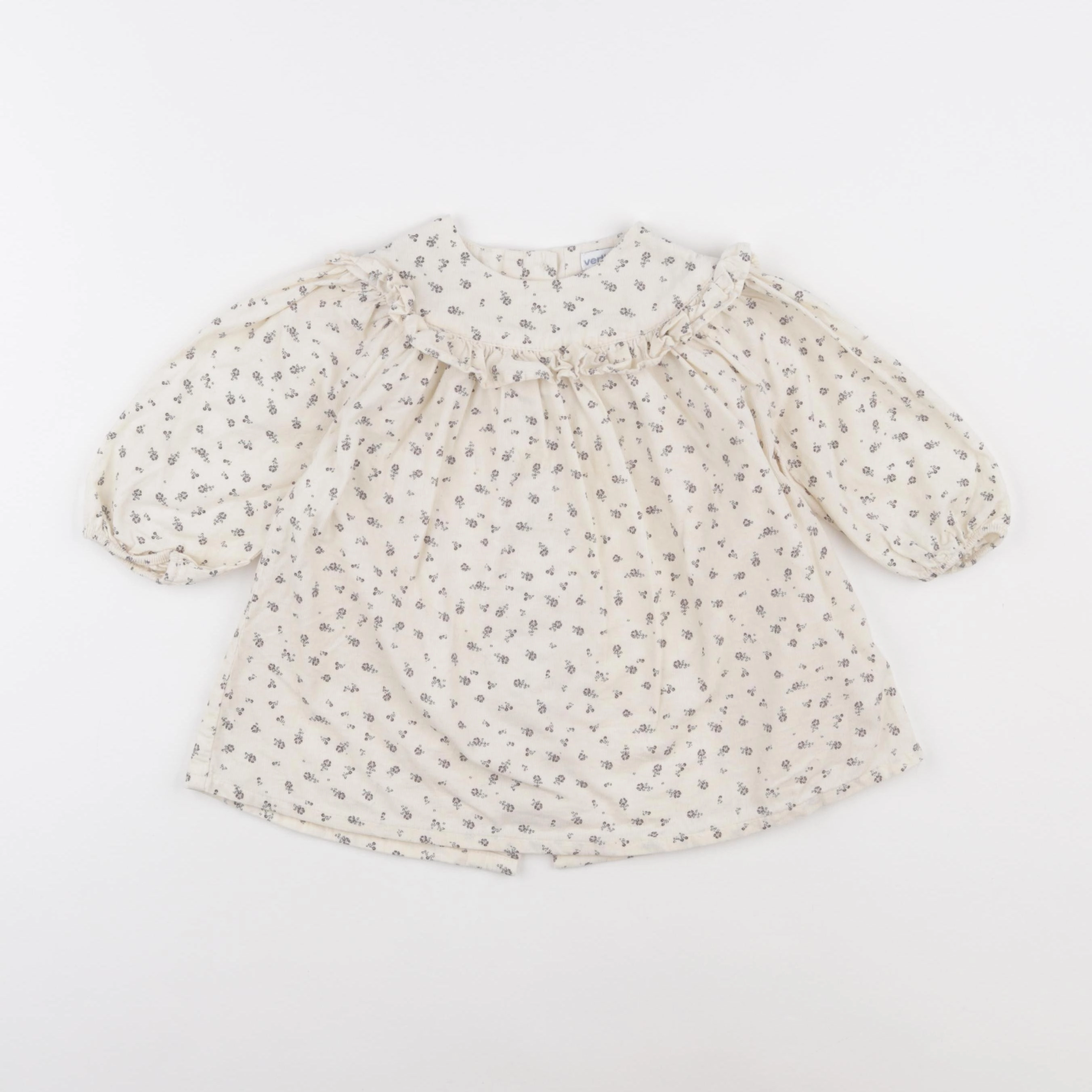Vertbaudet - robe beige - 12 mois