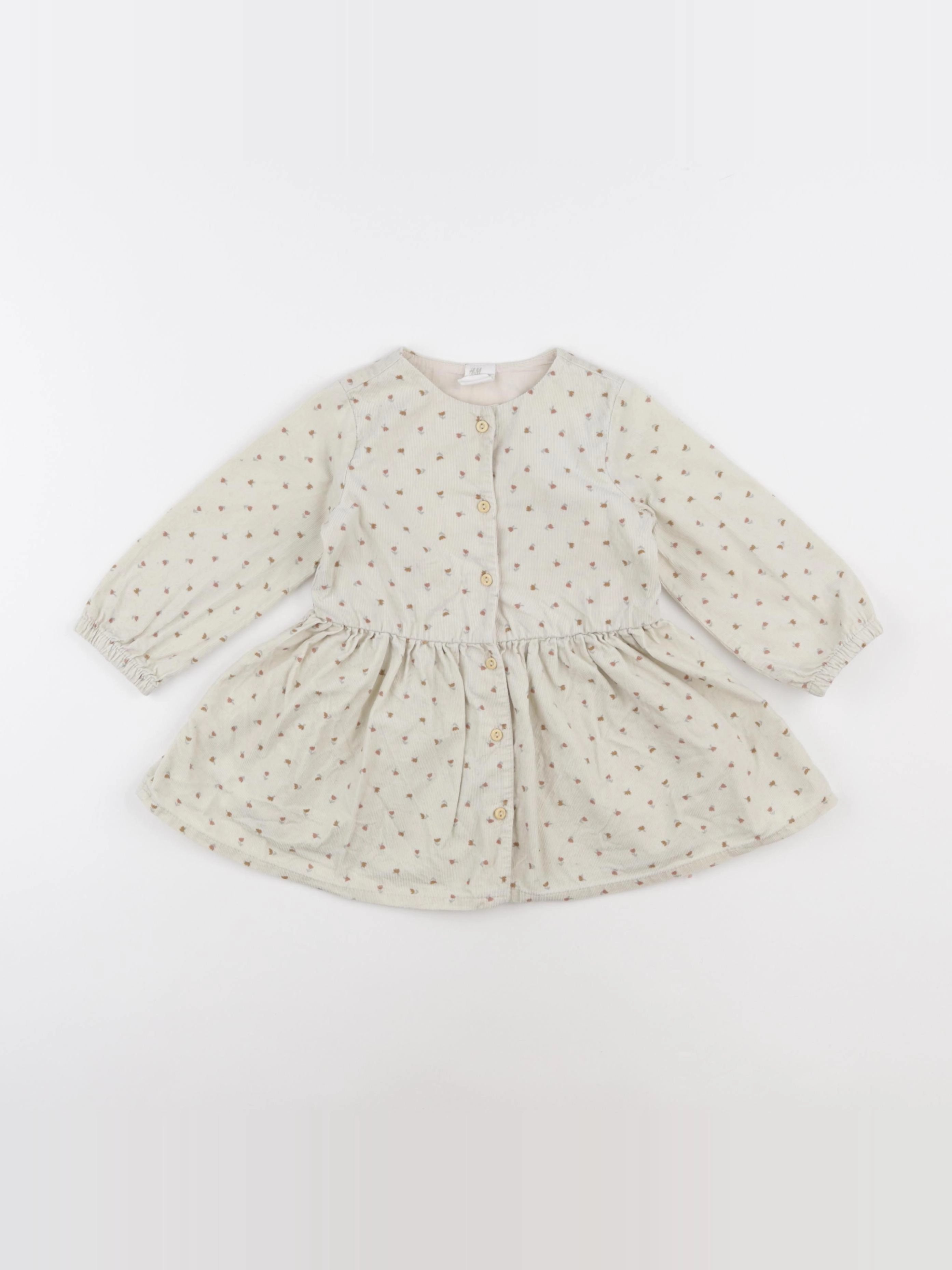 H&M - robe beige - 9/12 mois