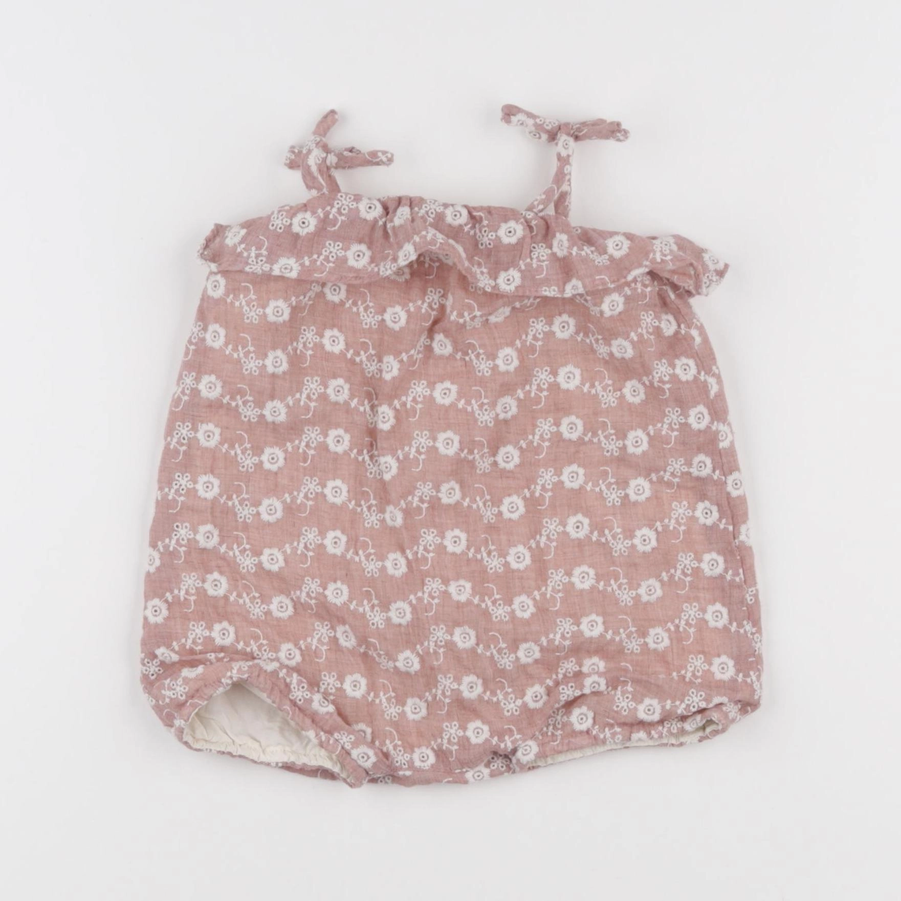 Zara - combinaison beige, rose - 3/6 mois