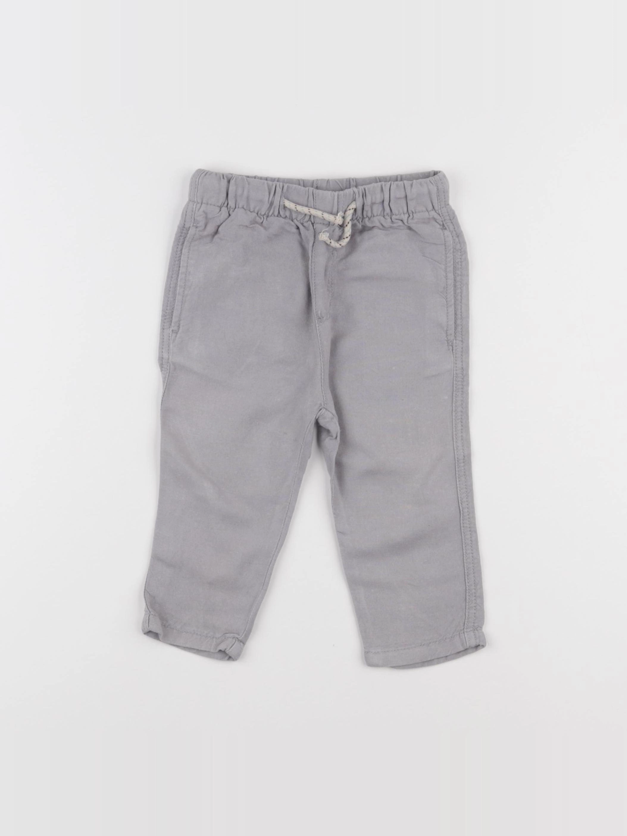 Zara - pantalon gris - 9/12 mois