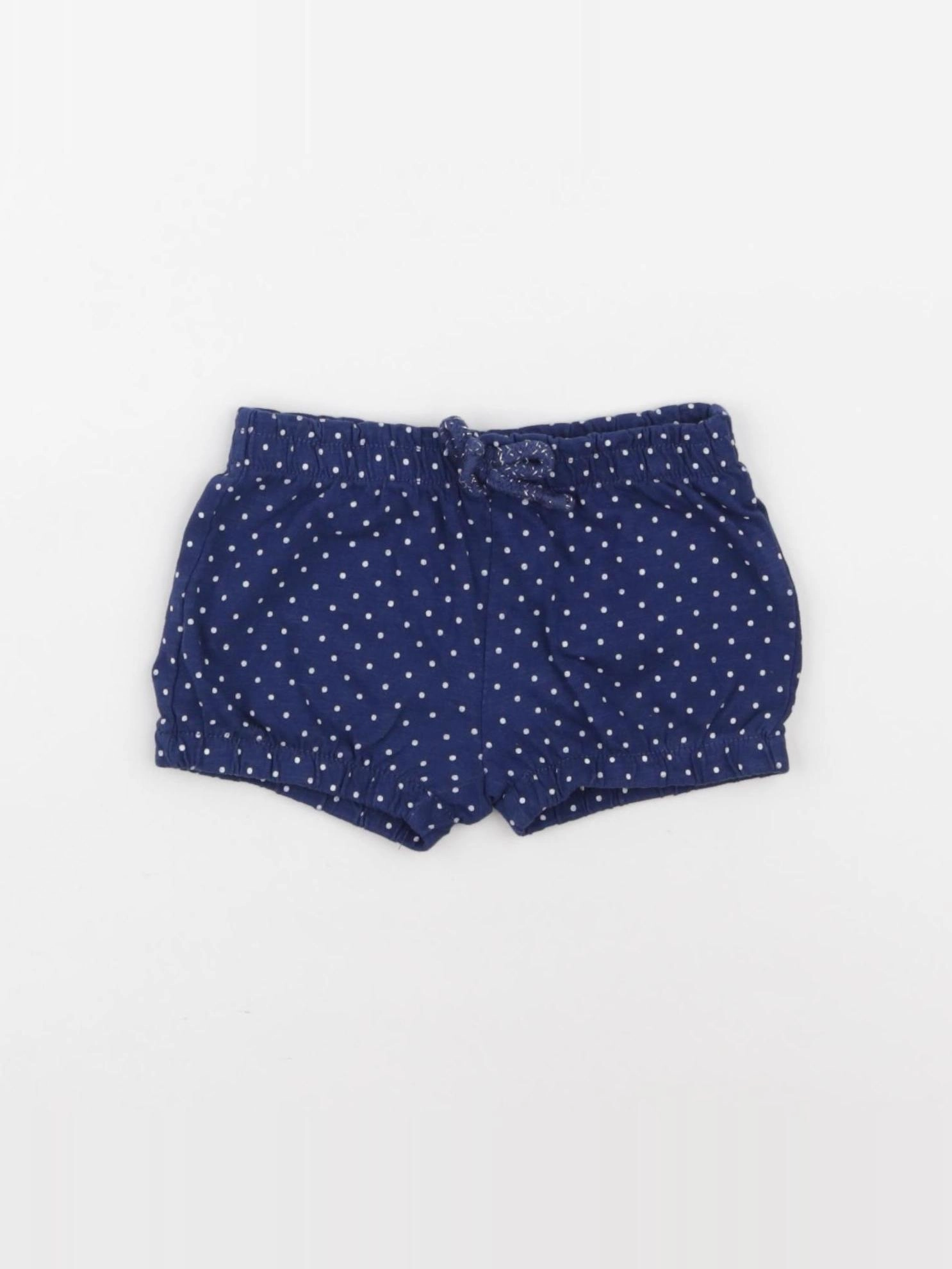 Vertbaudet - short bleu - 6 mois