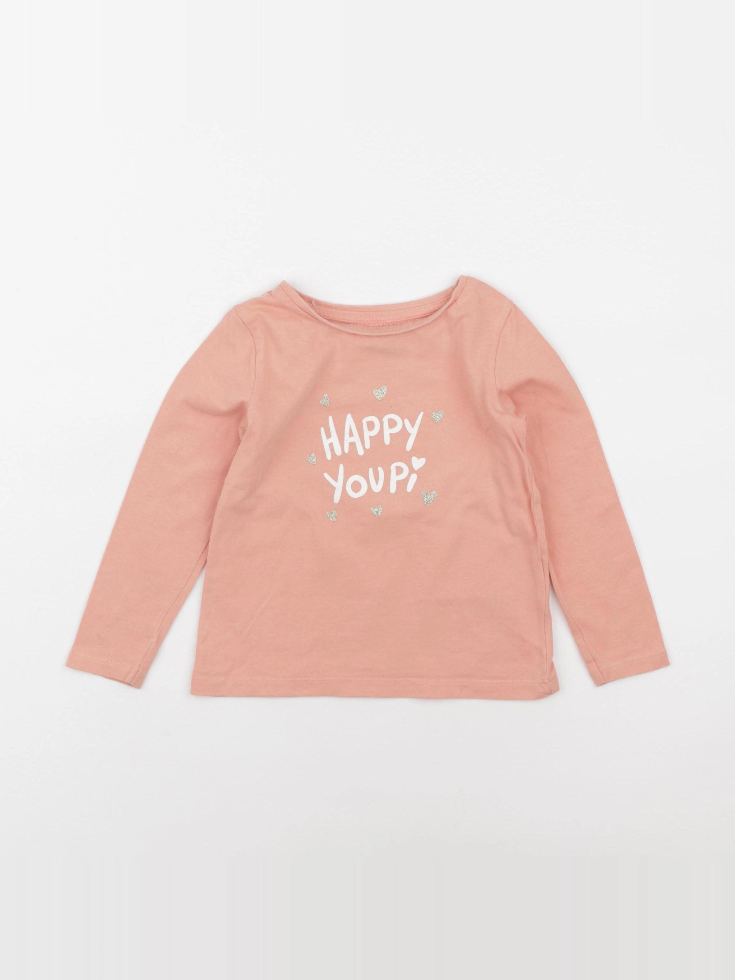 Vertbaudet - tee-shirt rose - 3 ans