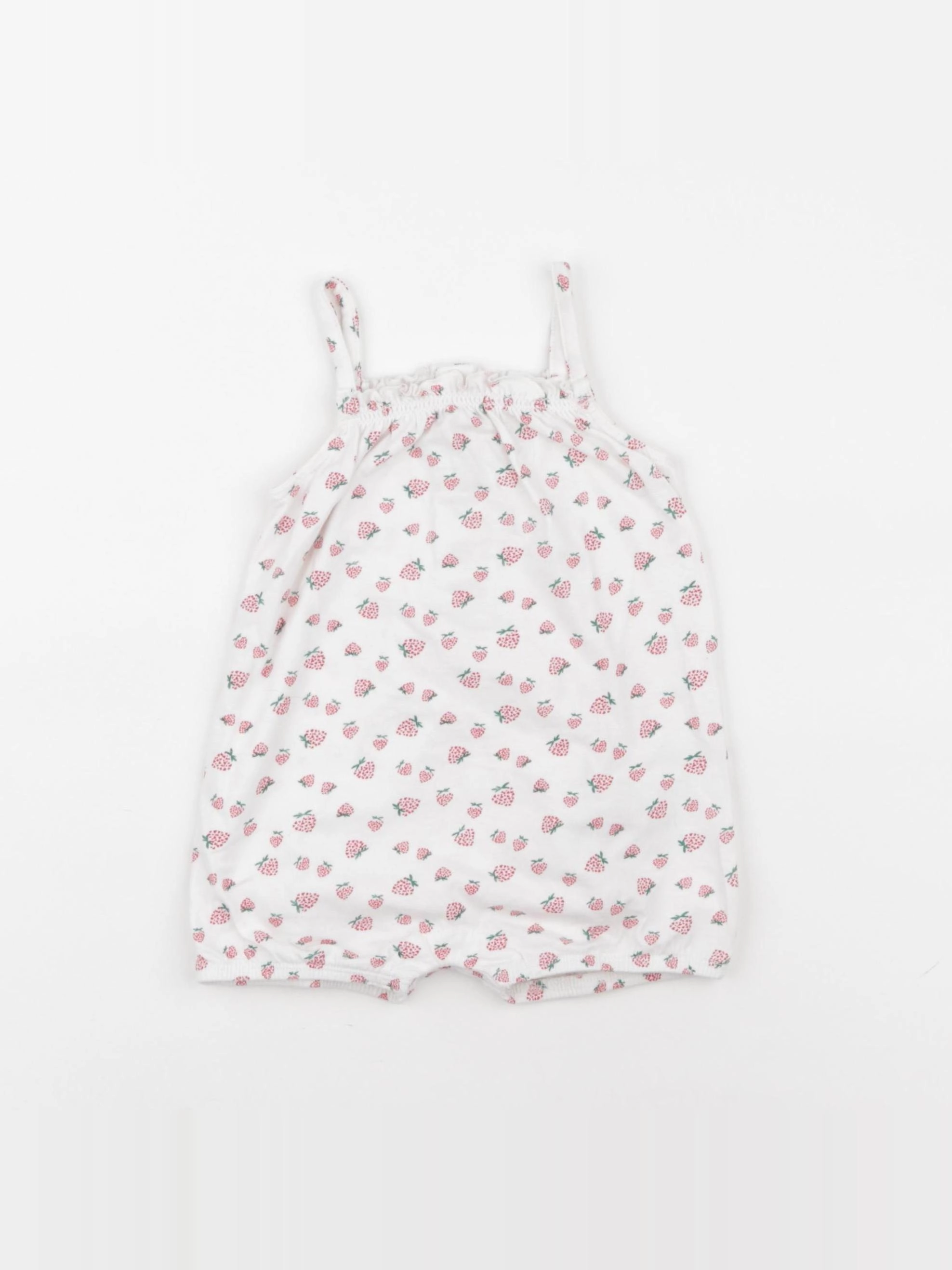 Vertbaudet - pyjama coton blanc - 6 mois