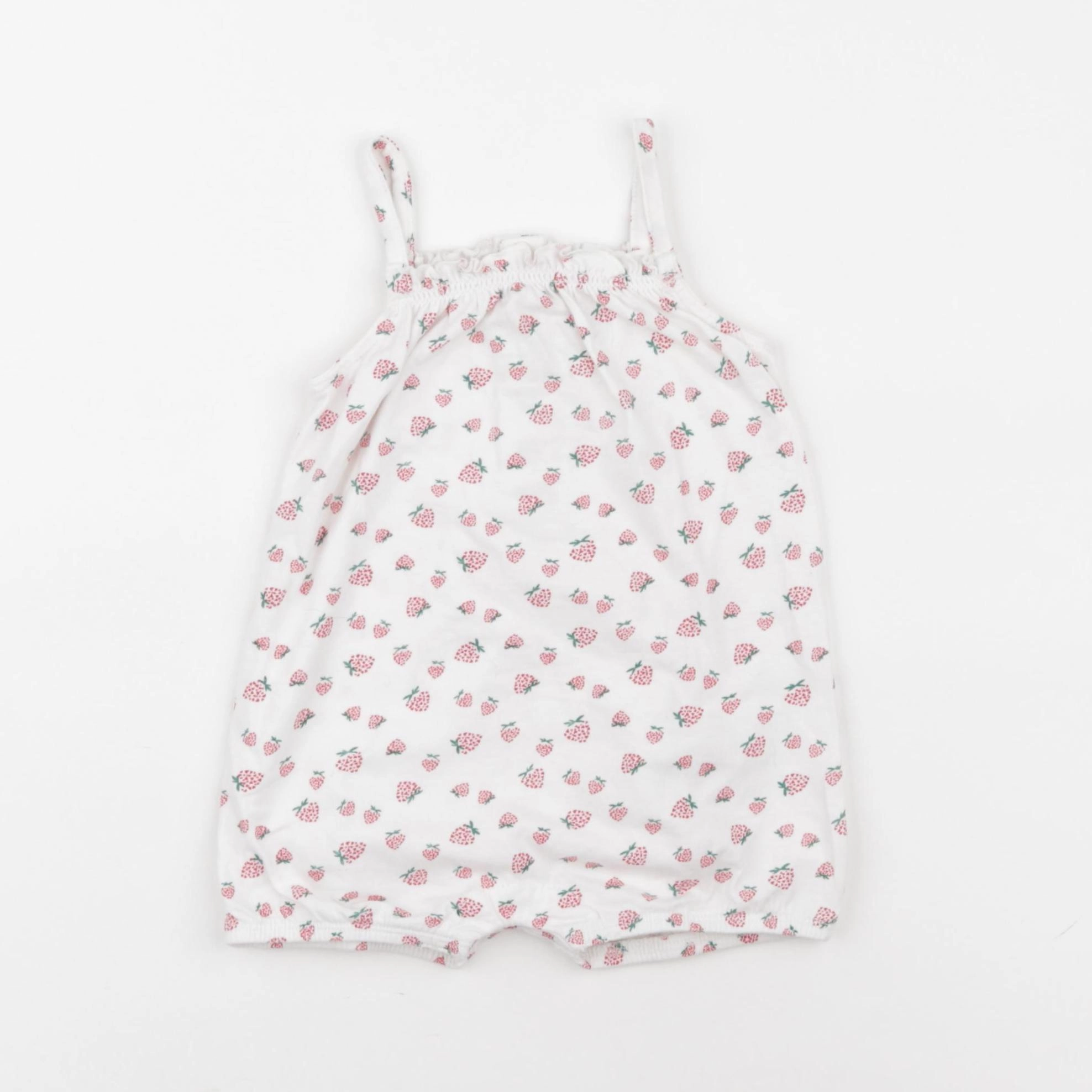 Vertbaudet - pyjama coton blanc - 6 mois