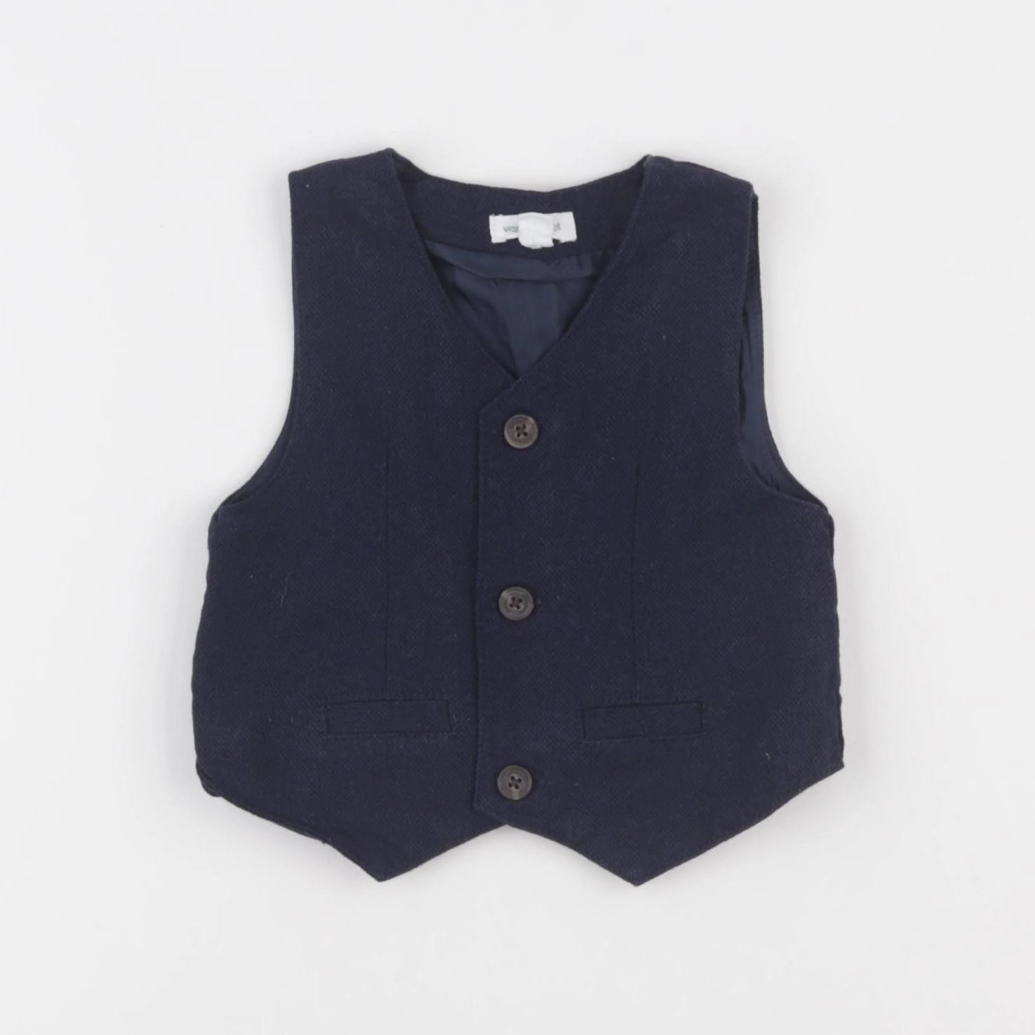 Vertbaudet - gilet bleu - 3 mois