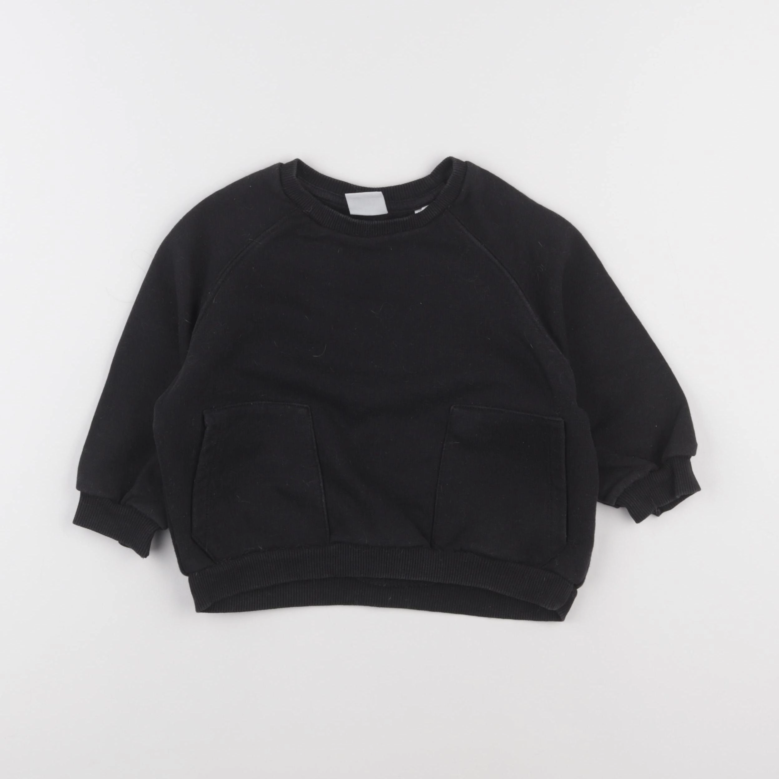 Zara - sweat noir - 18/24 mois