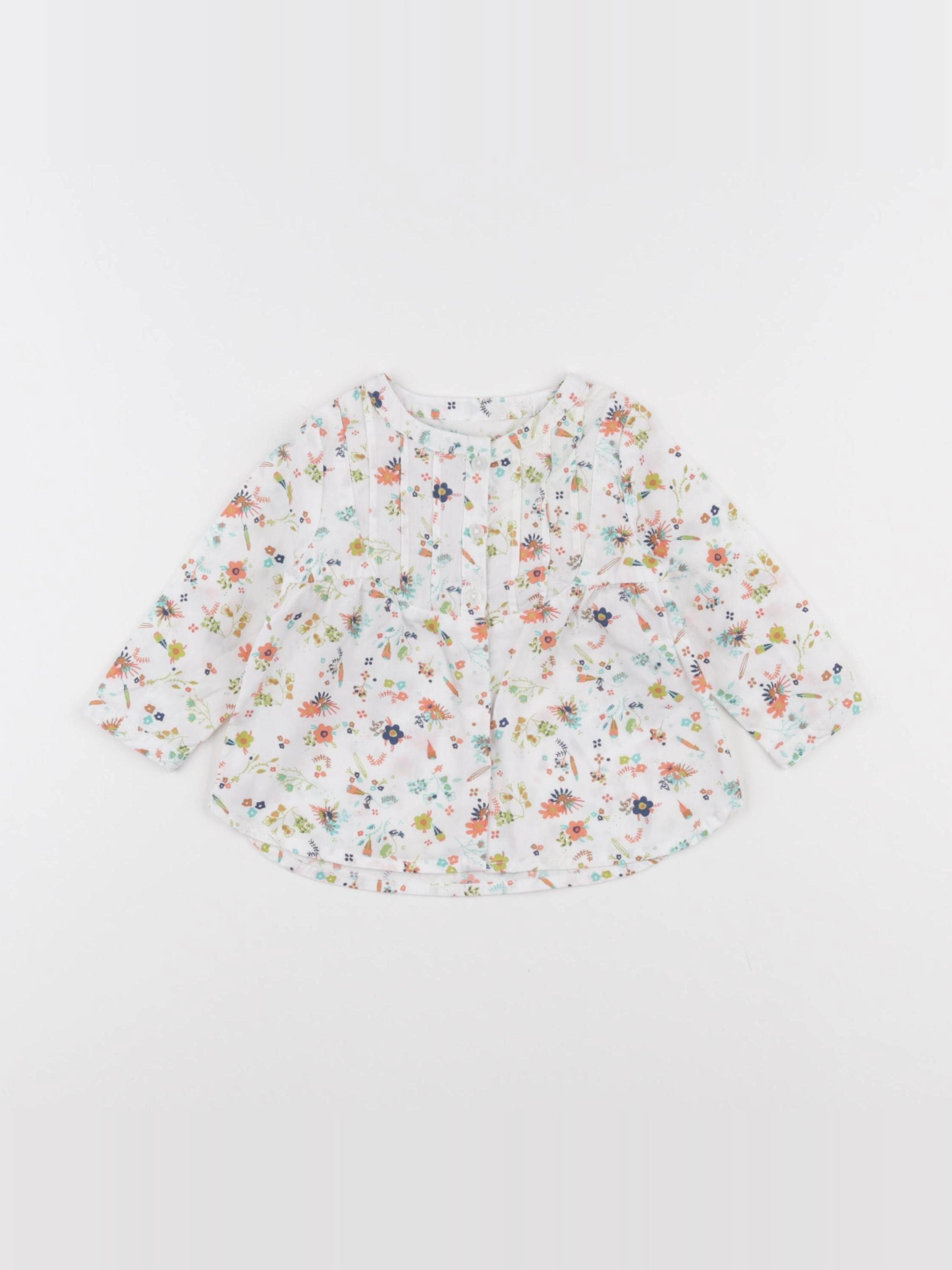 Vertbaudet - blouse blanc - 6 mois