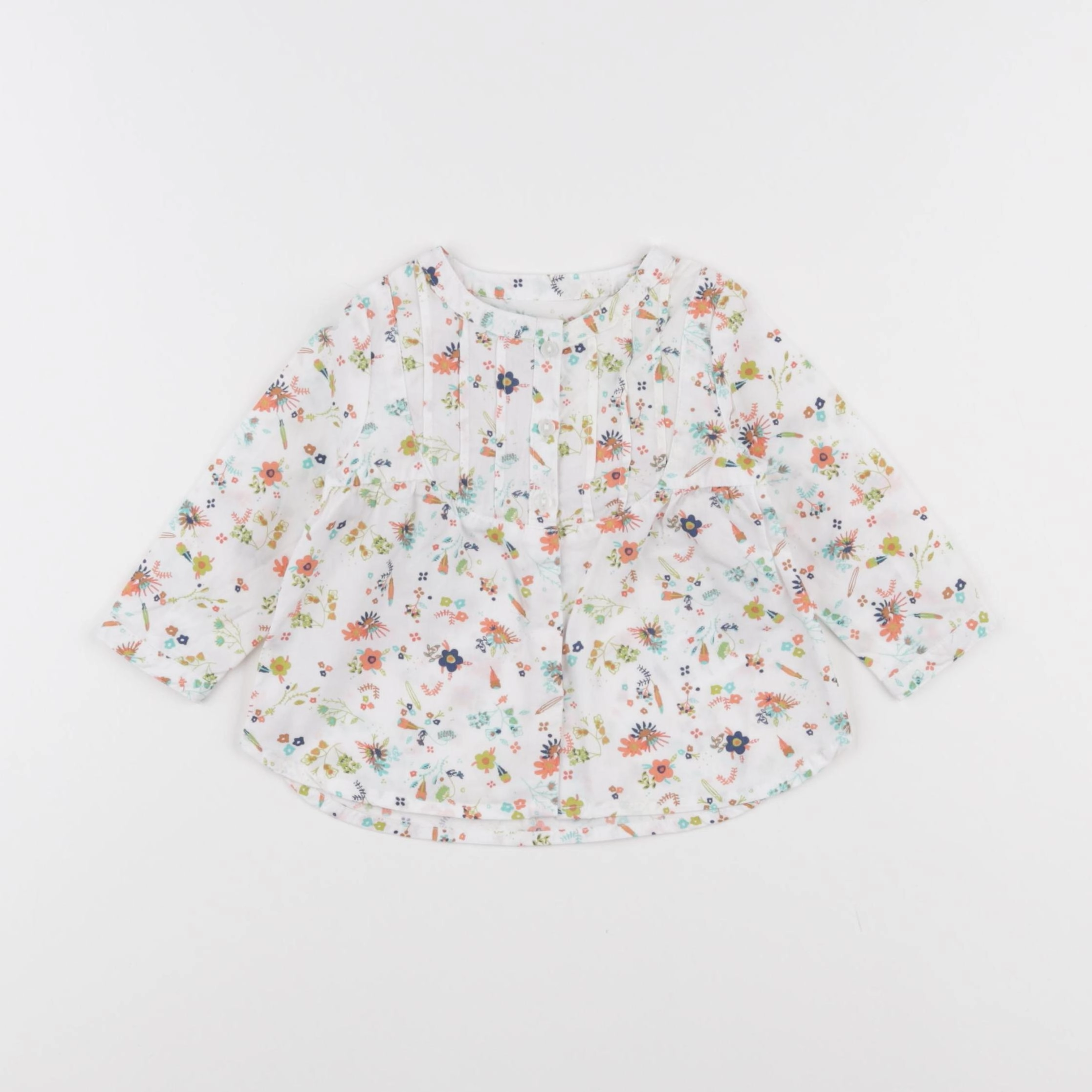 Vertbaudet - blouse blanc - 6 mois