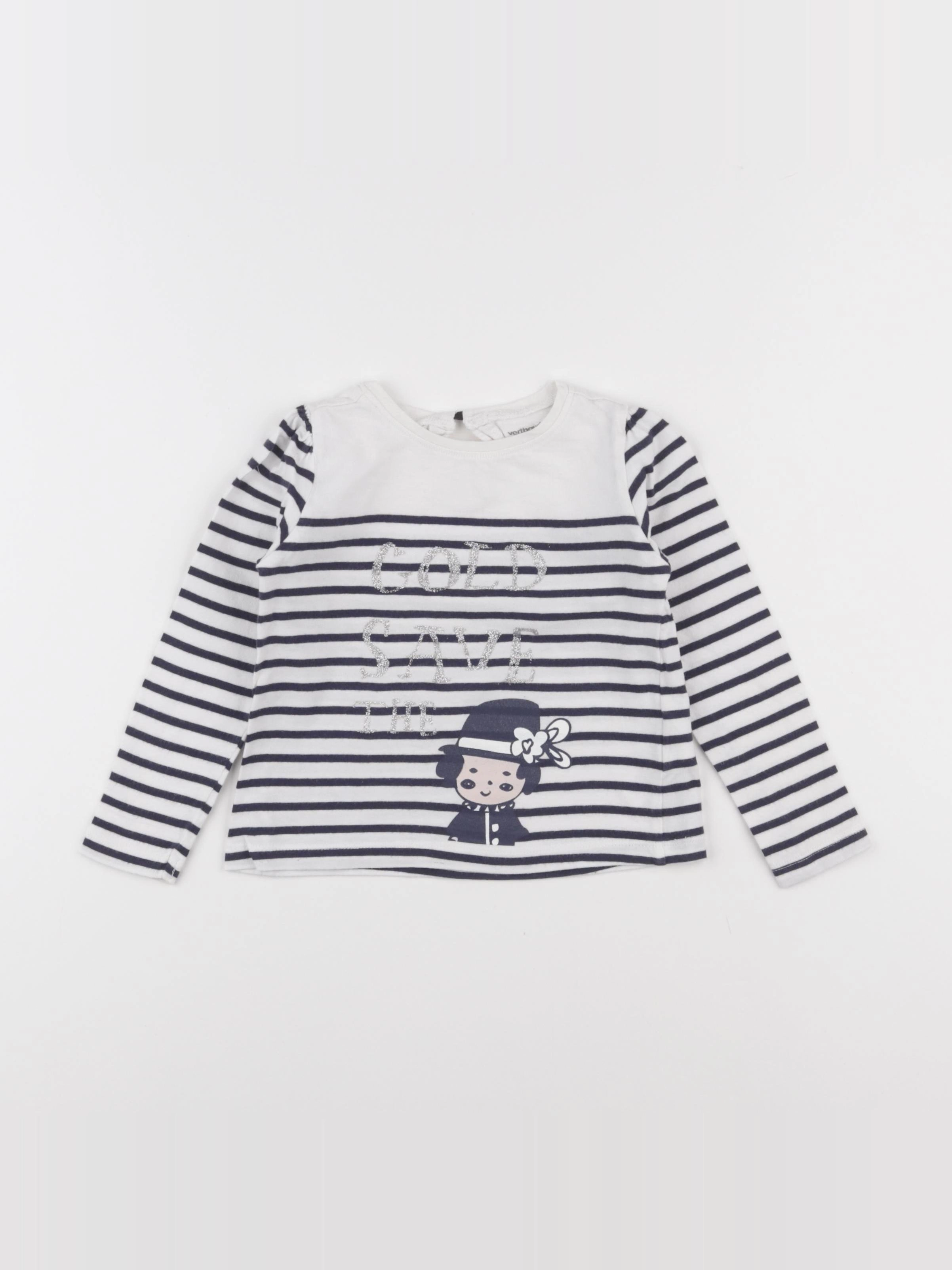 Vertbaudet - tee-shirt bleu - 3 ans