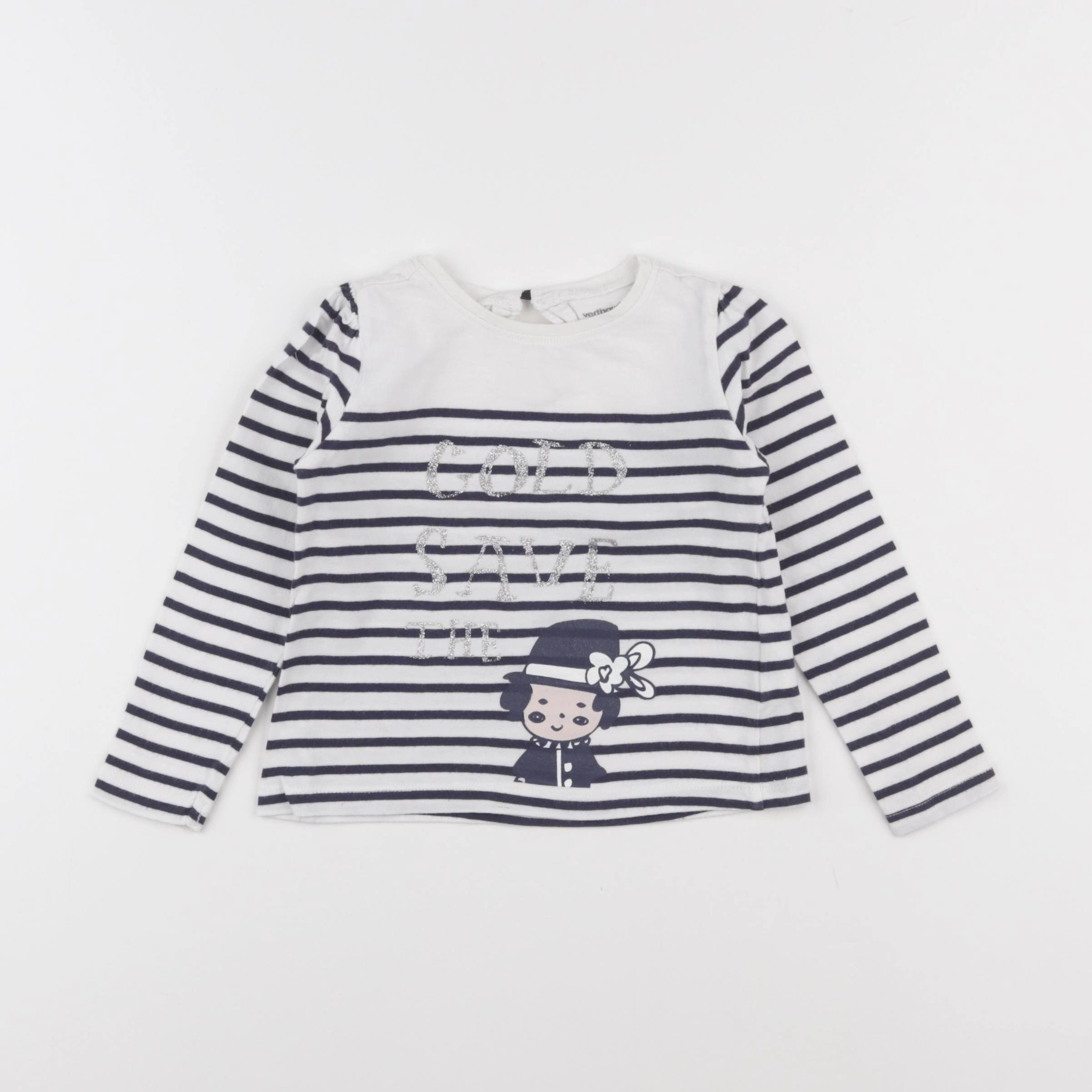 Vertbaudet - tee-shirt bleu - 3 ans