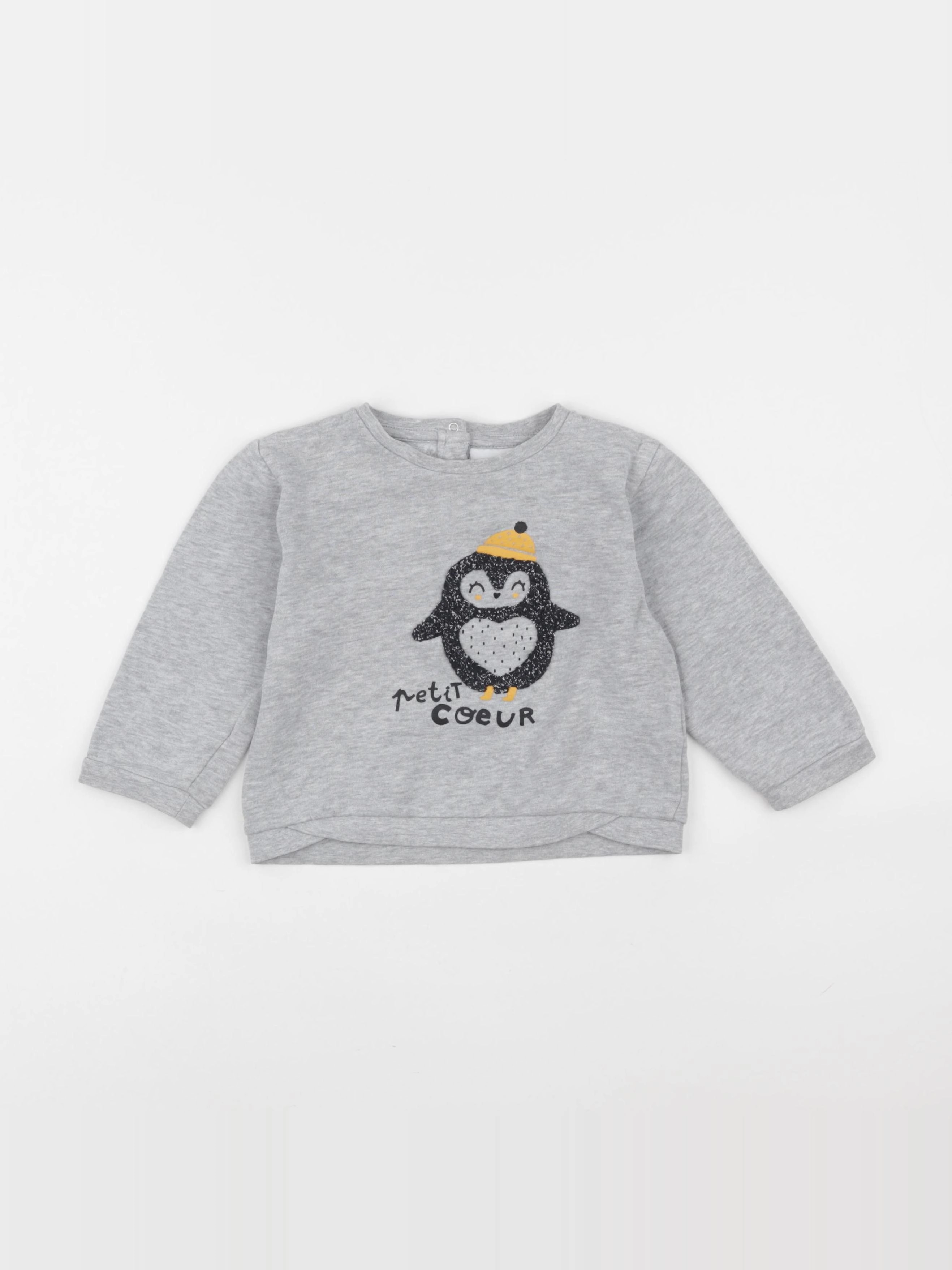 Vertbaudet - sweat gris - 3 ans