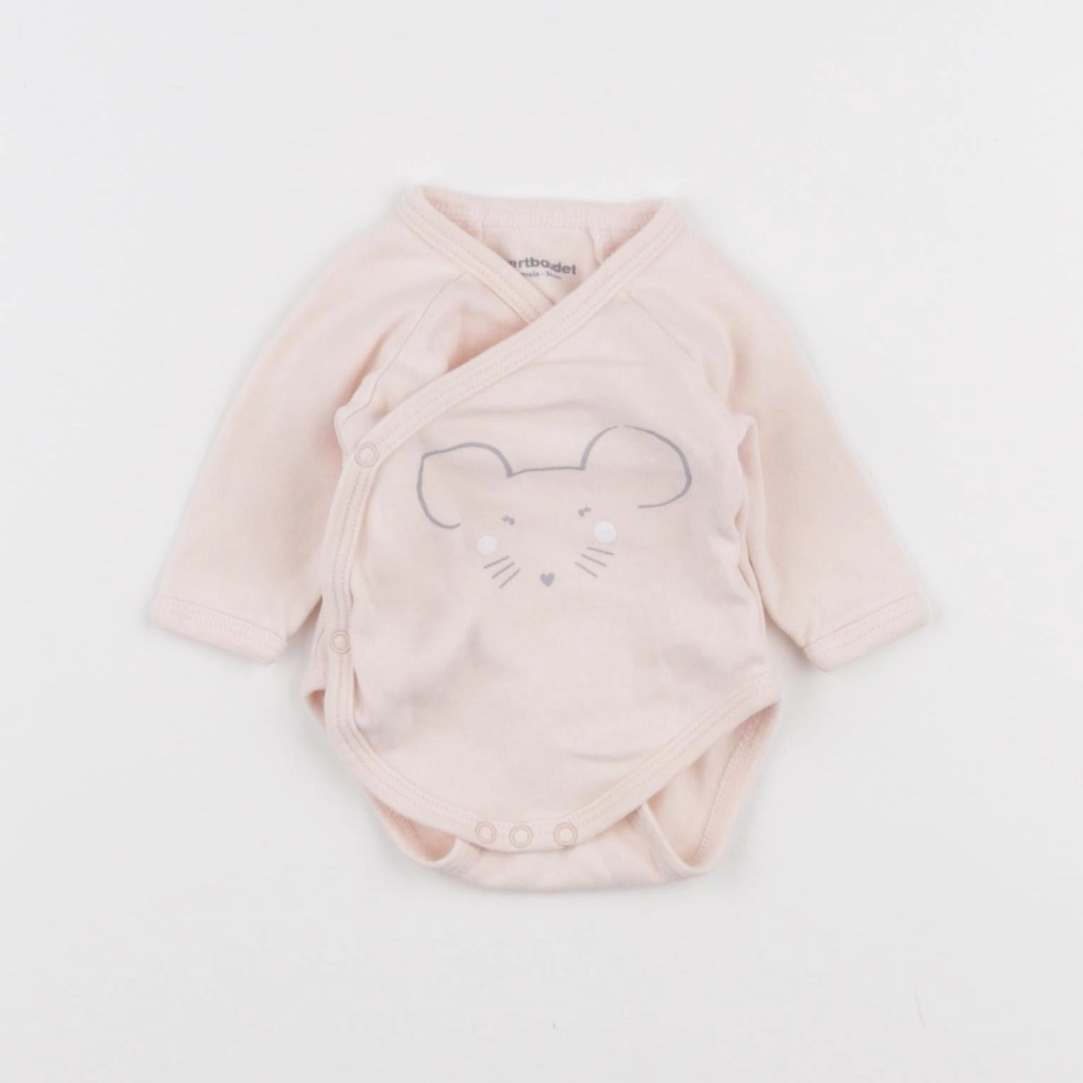 Vertbaudet - body rose - 1 mois