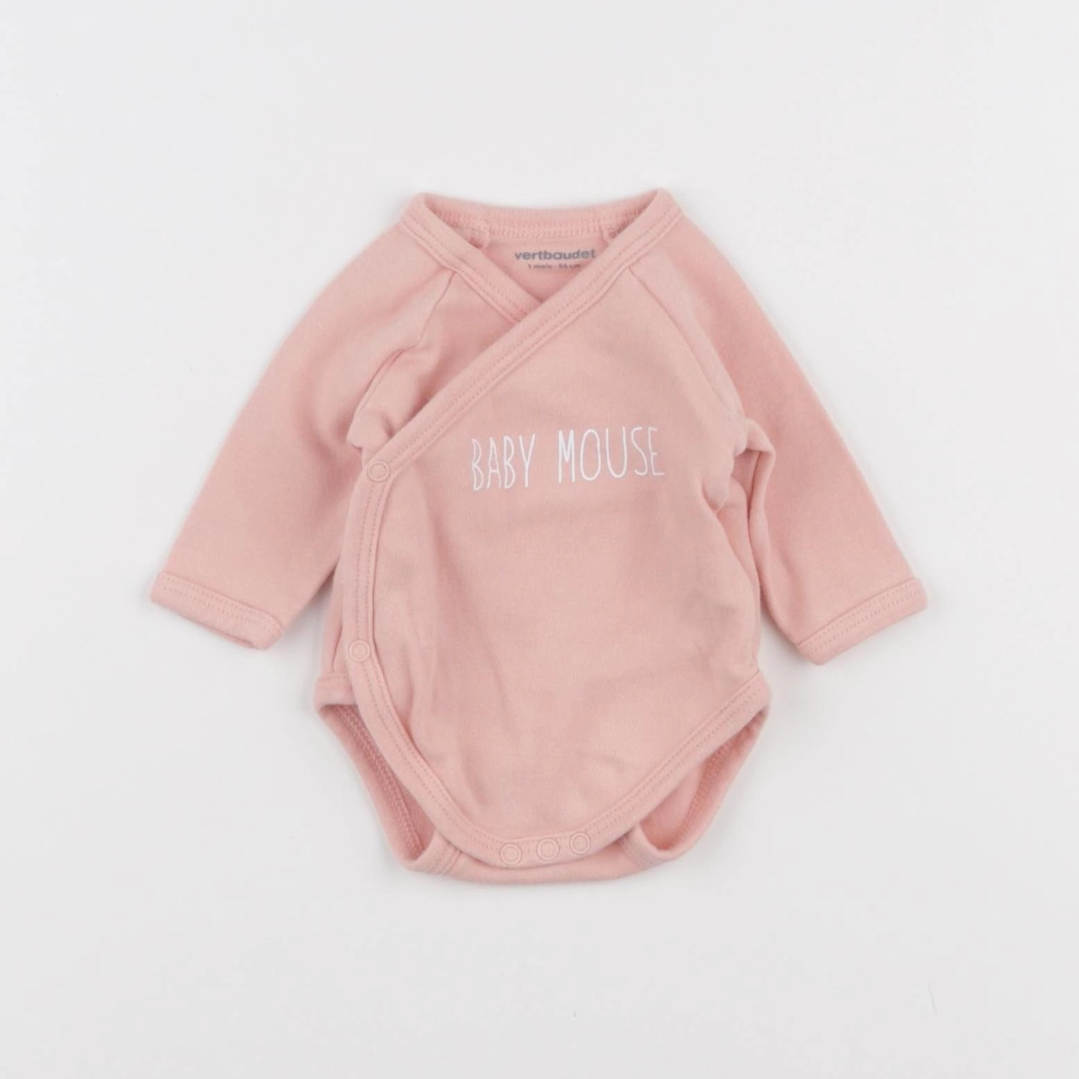 Vertbaudet - body rose - 1 mois