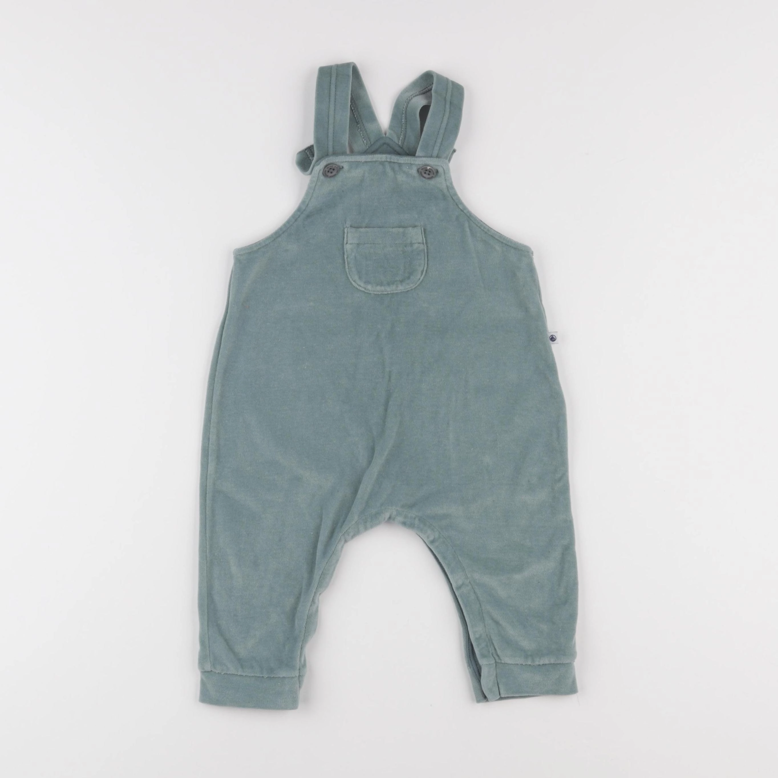 Petit Bateau - salopette vert - 12 mois