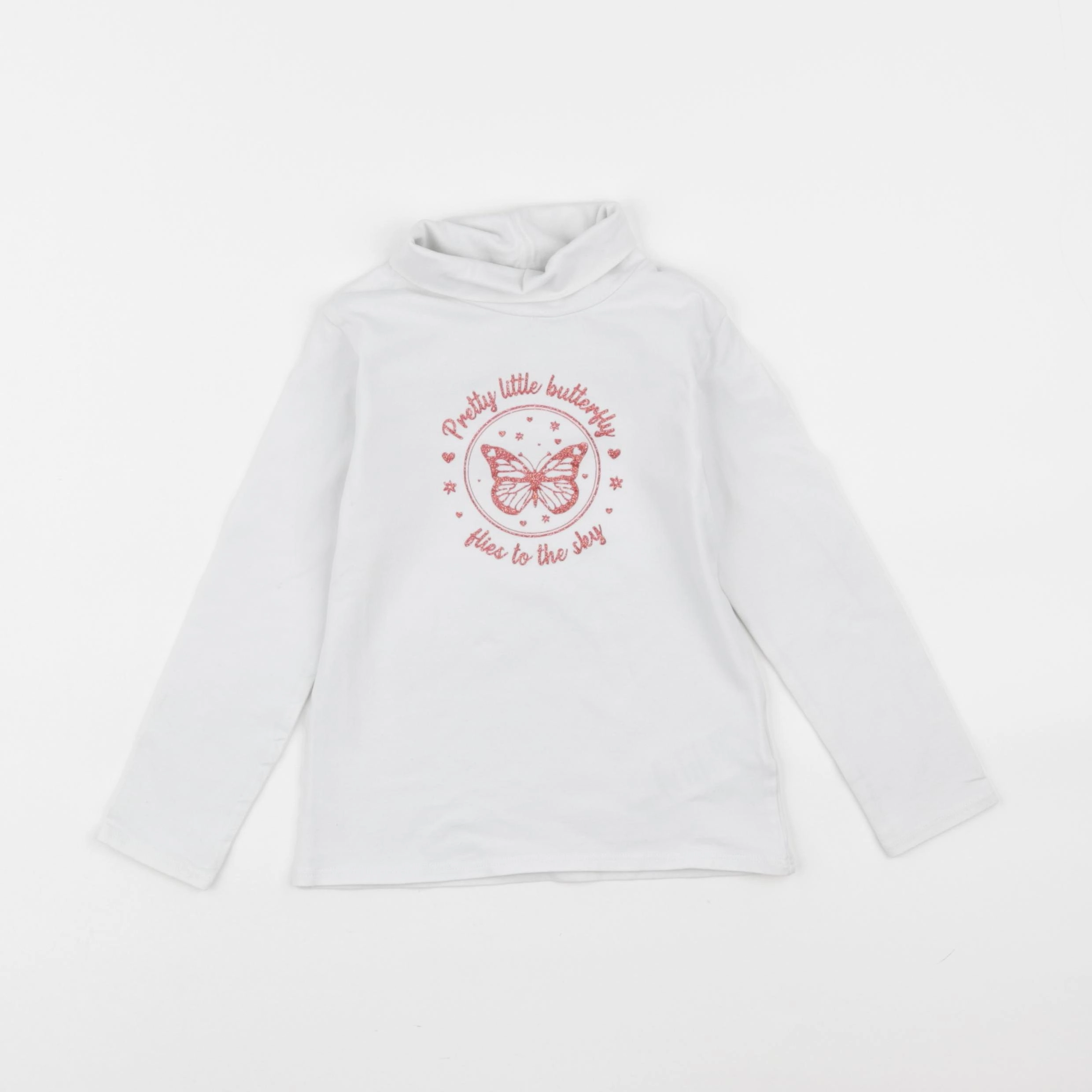 Vertbaudet - sous-pull blanc - 4 ans