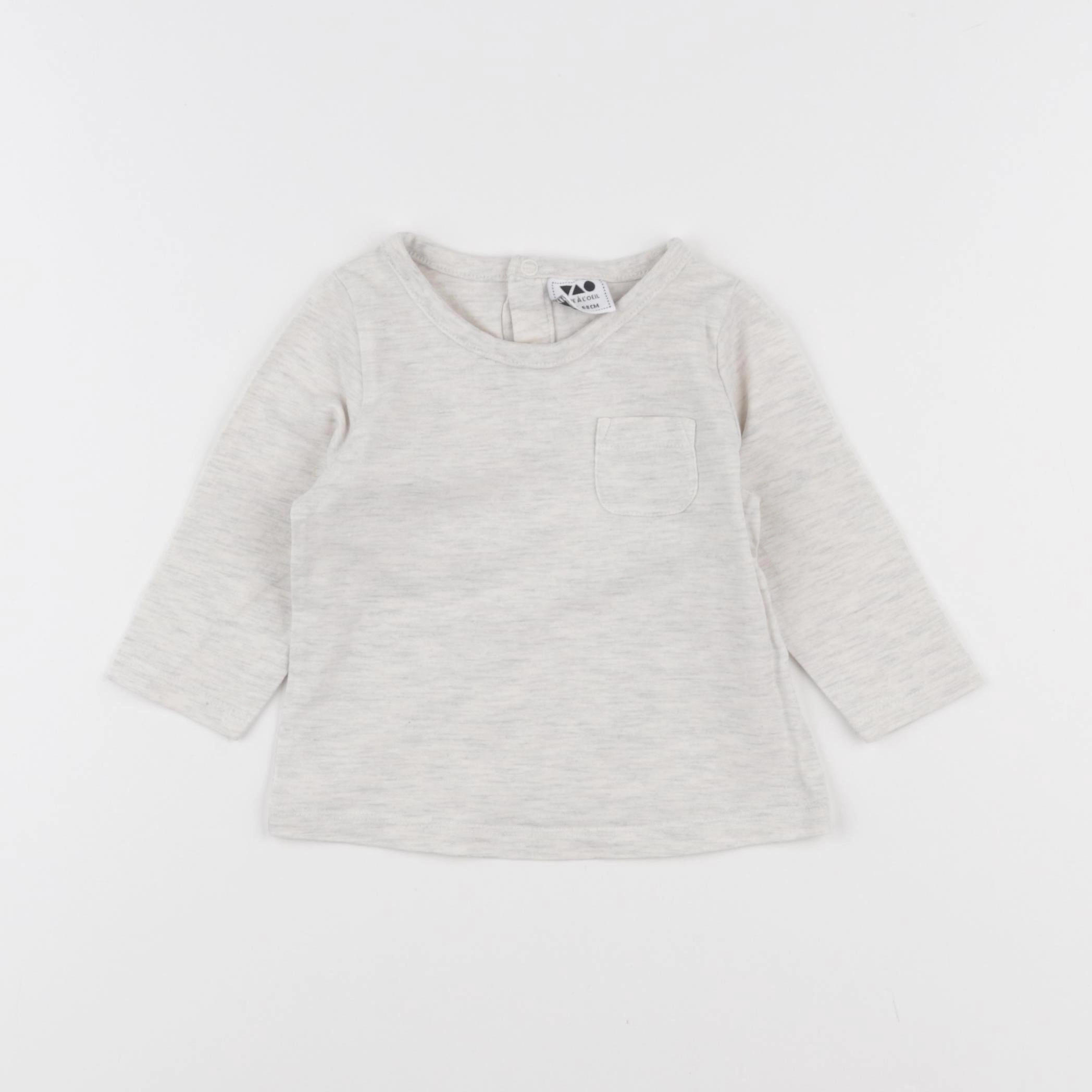 Tape à l'oeil - tee-shirt gris - 6 mois