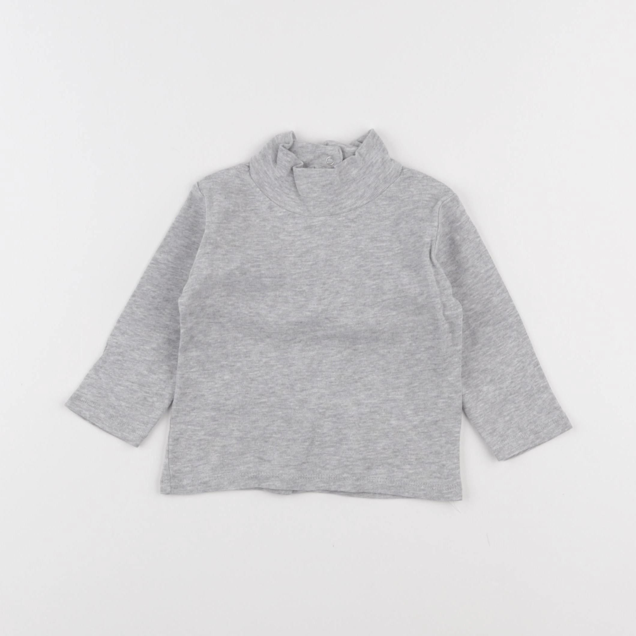 Vertbaudet - sous-pull gris - 9 mois